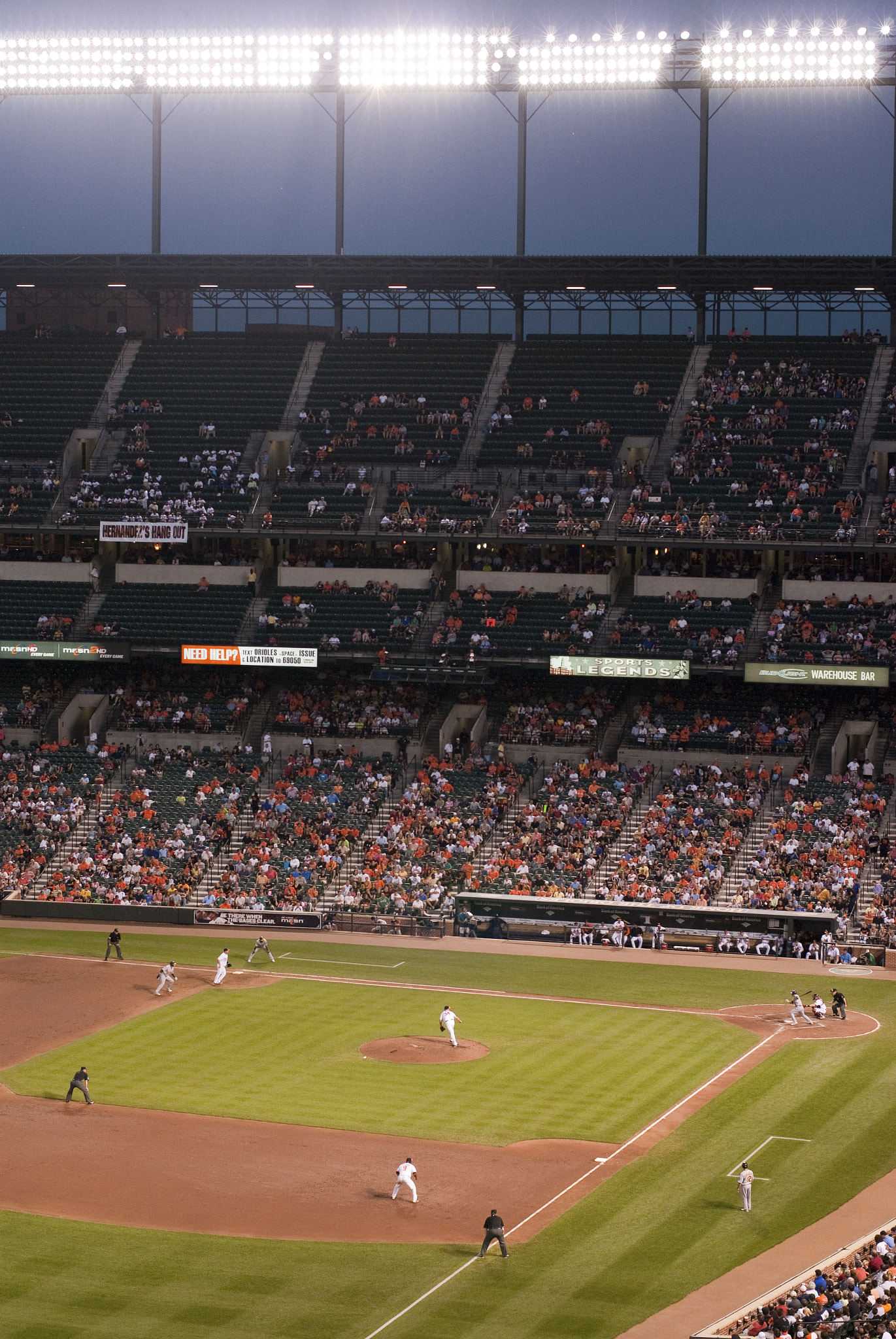 Nikon D200 + AF Nikkor 50mm f/1.4 sample photo. Baseball stadium photography
