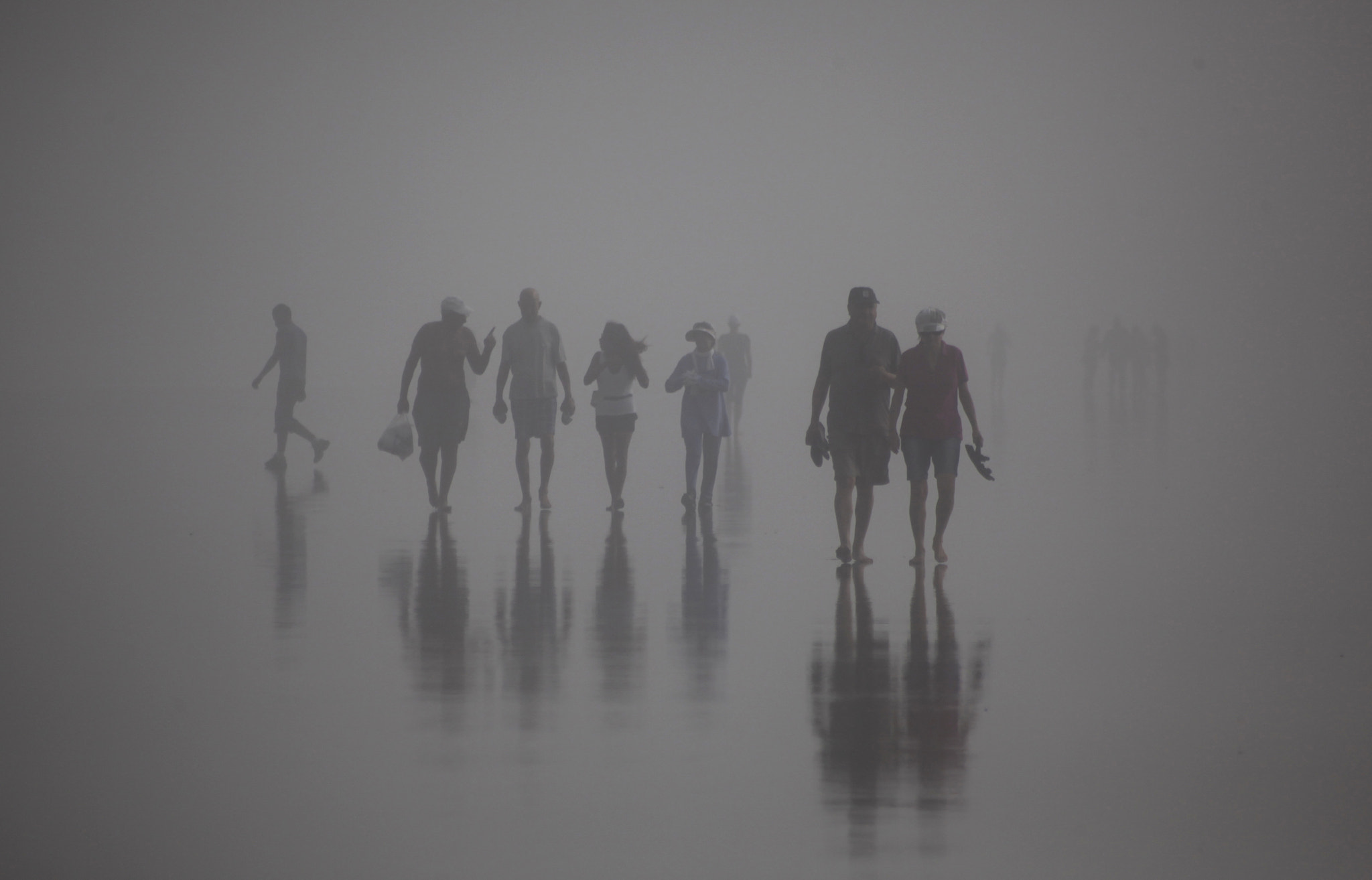 Sigma 70-300mm F4-5.6 APO DG Macro sample photo. Shadows in foggy photography