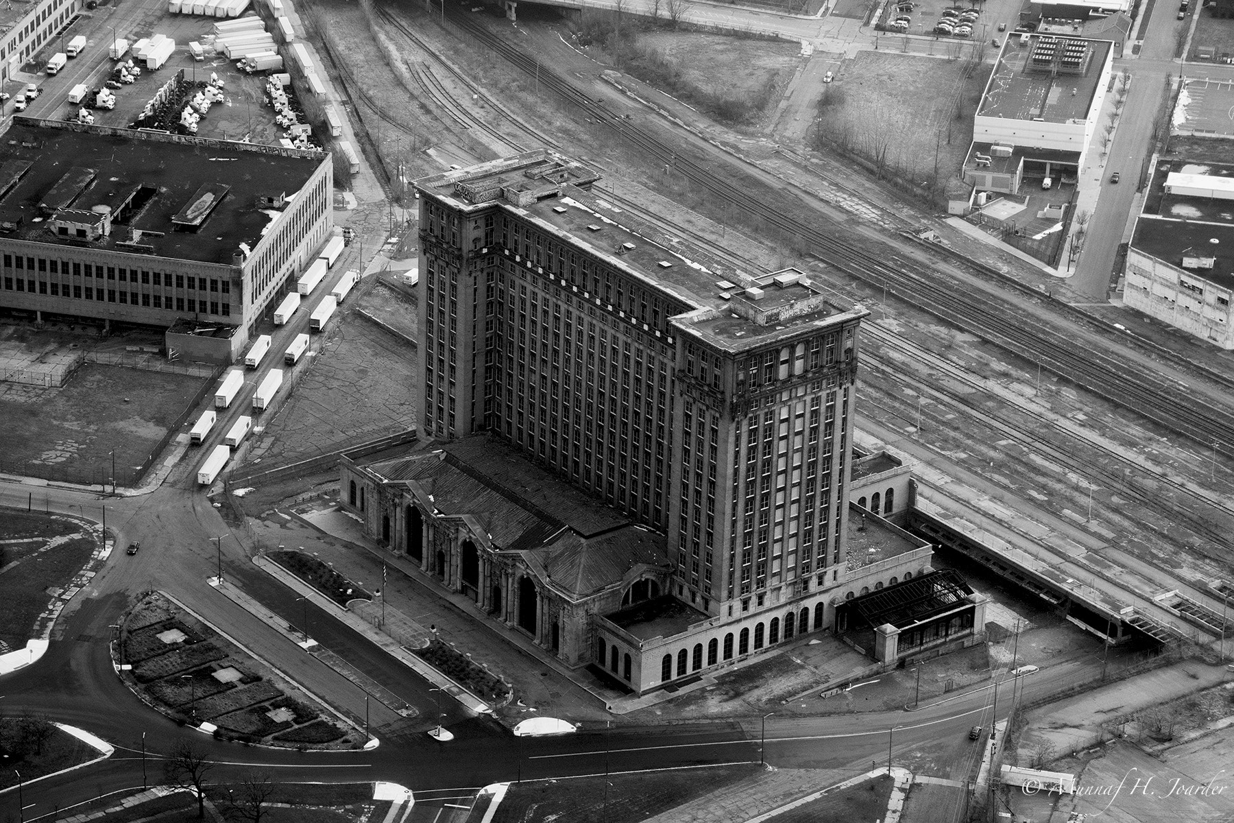 Nikon D500 sample photo. Old detroit train station photography