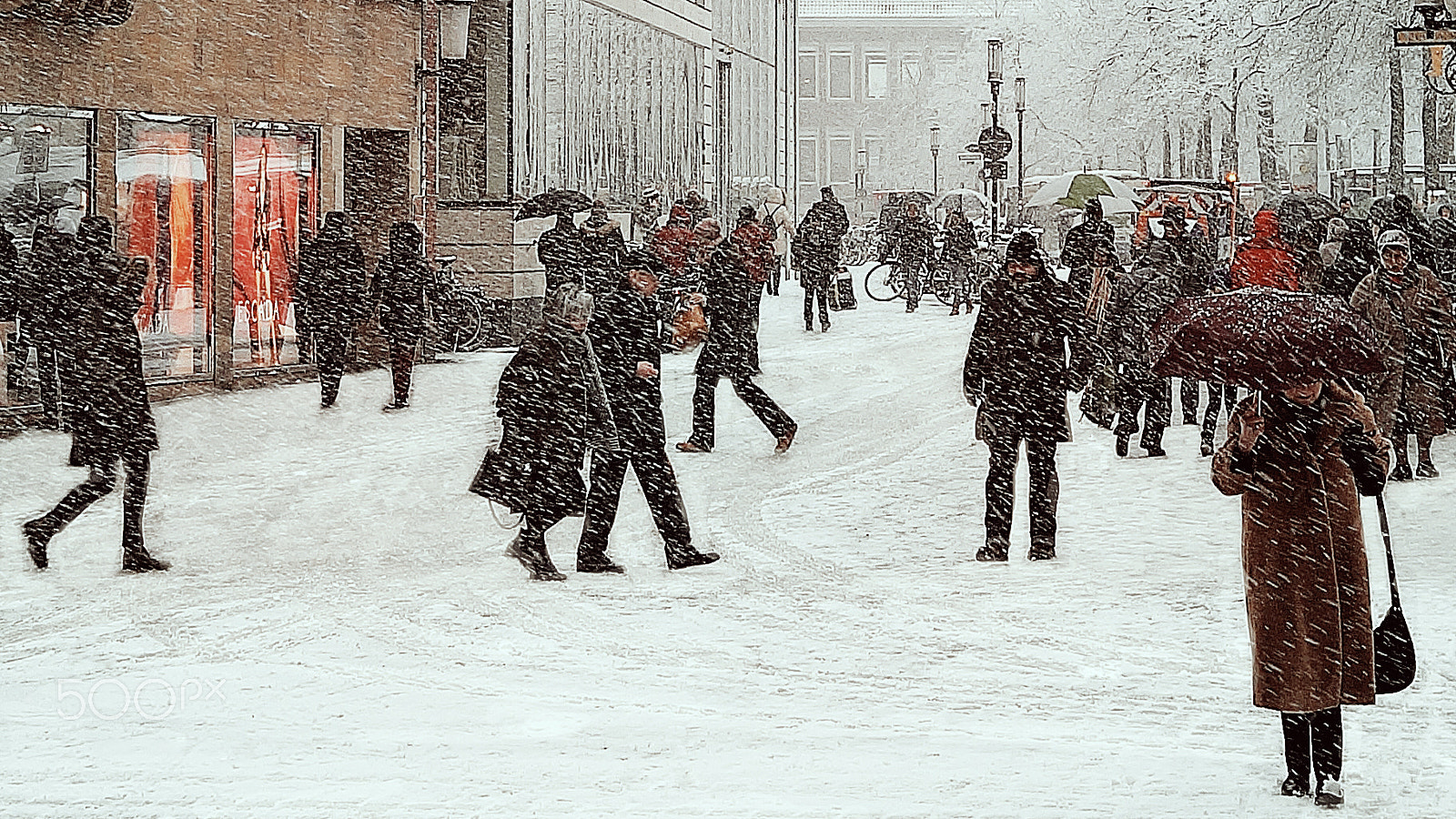 Sony Alpha NEX-3N + Sigma 30mm F2.8 EX DN sample photo. As the snowflakes fall ii photography