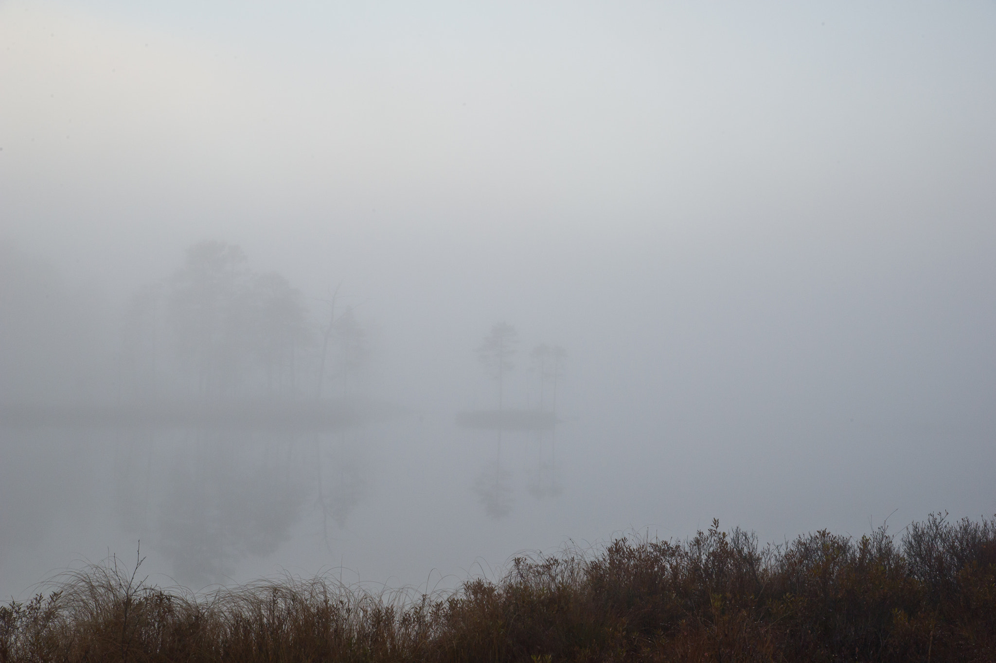 Nikon D3S sample photo. Fog at lake damvatn, #2 photography