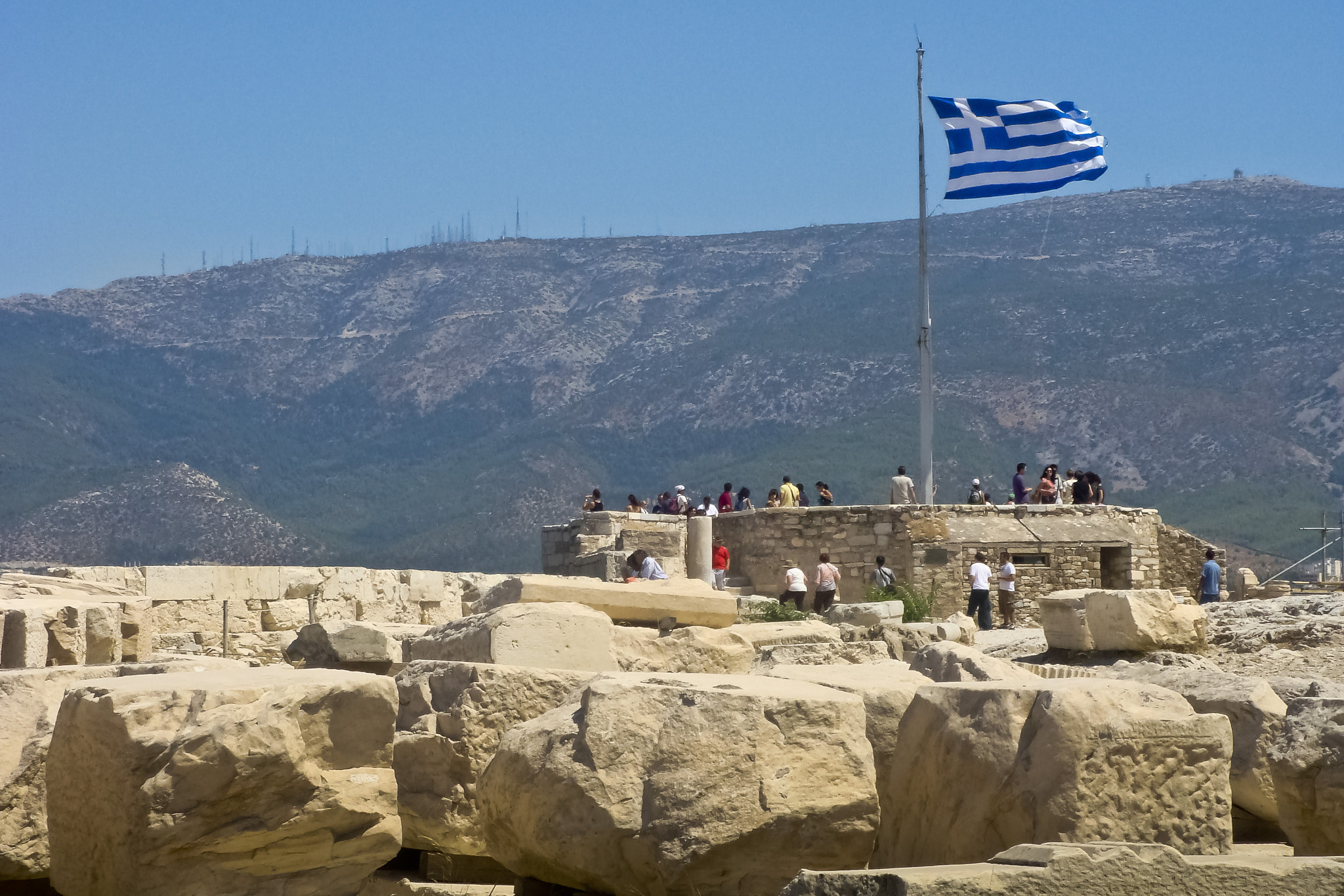 Sony DSC-T200 sample photo. Acropolis belvedere photography