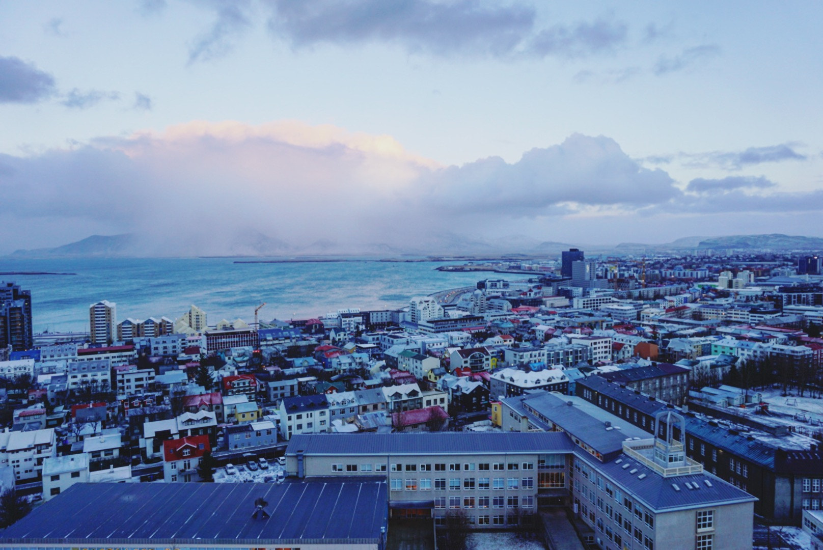 Sony a5100 + Sony E 18-50mm F4-5.6 sample photo. At the top of hallgrimskirkja photography