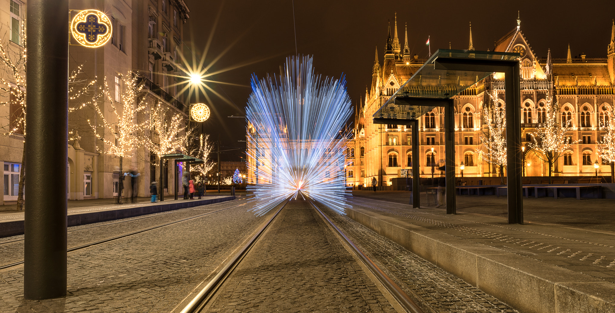 Nikon D750 sample photo. Christmas tram turn on to lightspeed photography