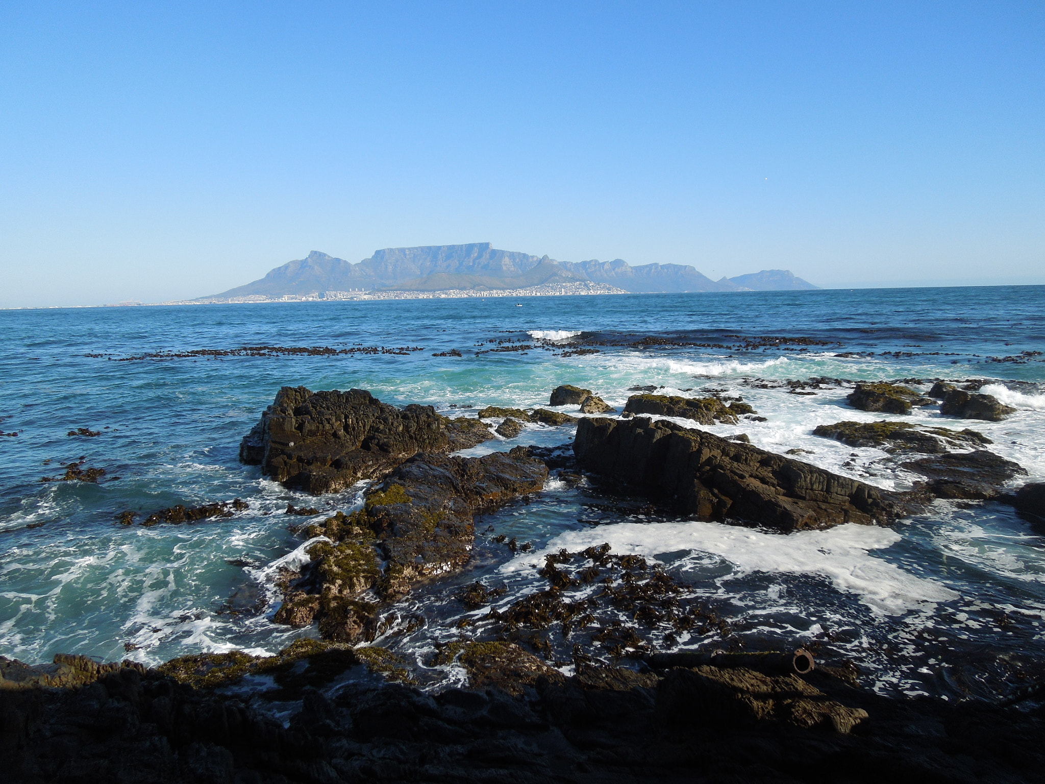 Nikon Coolpix S8200 sample photo. Table mountain from roben island photography