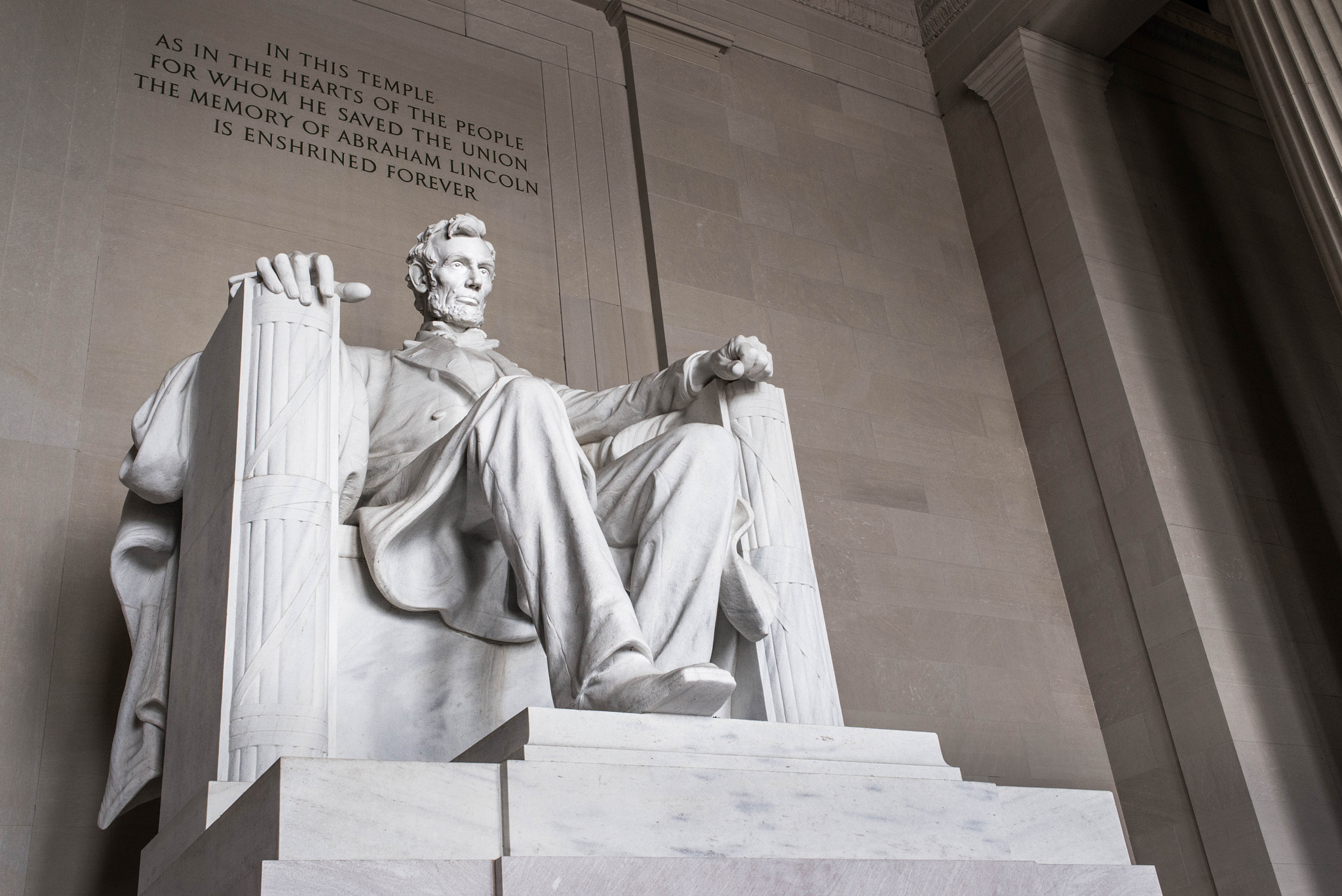 Nikon D800 + Nikon AF Nikkor 35mm F2D sample photo. Lincoln memorial photography