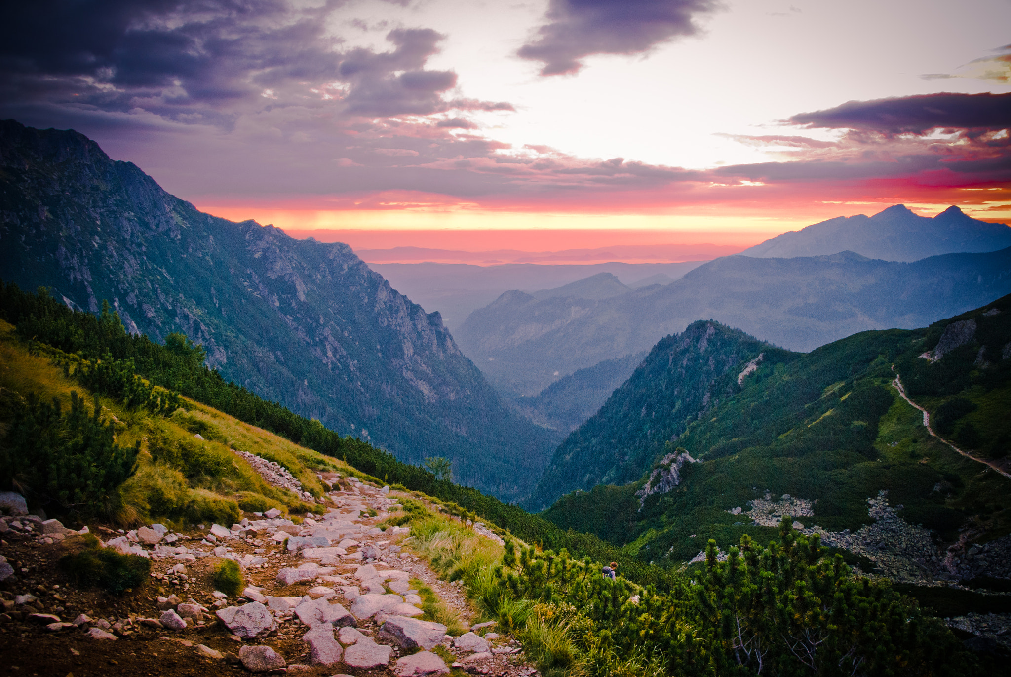 Nikon D80 sample photo. Sunrise in the tatra mountains photography