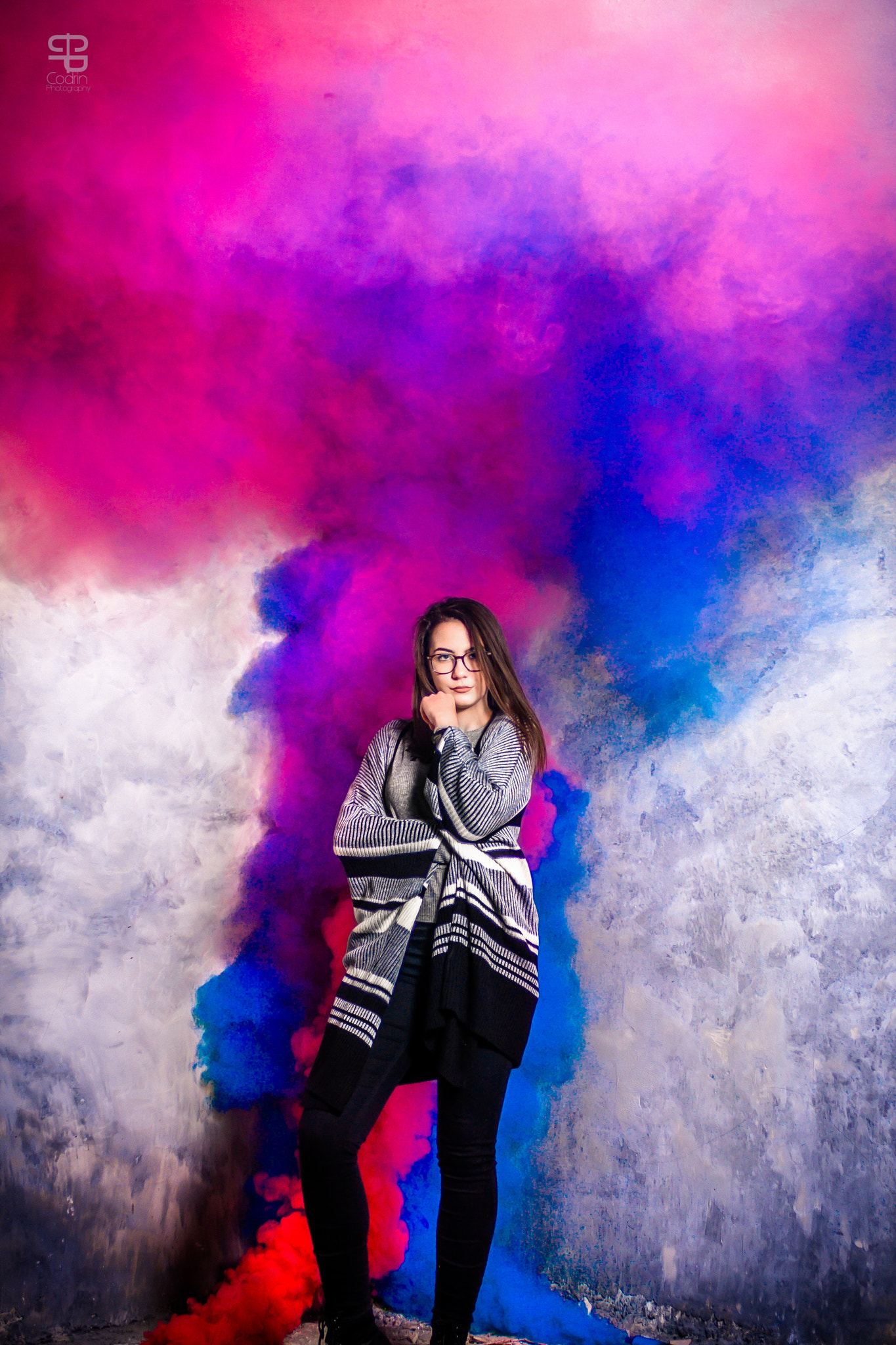 Canon EF 28-90mm f/4-5.6 sample photo. Smoke b+r=purple photography