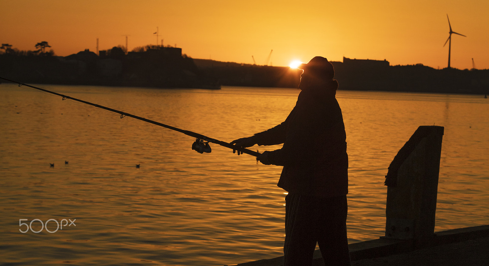 Canon EF 70-200mm F2.8L IS USM sample photo. Evening fisherman cobh ireland photography