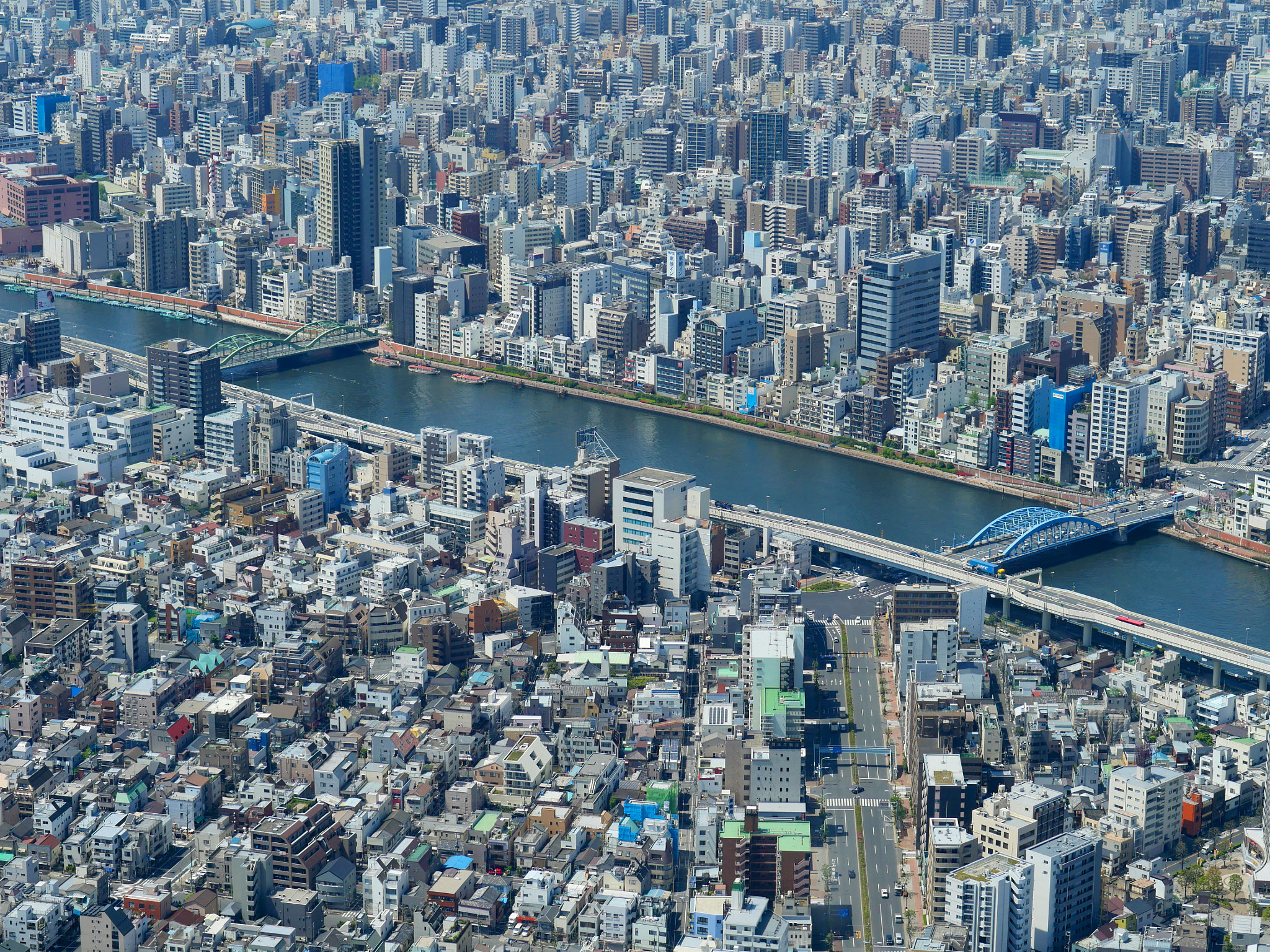 Panasonic Leica DG Nocticron 42.5mm F1.2 ASPH OIS sample photo. View from tokyo skytree photography