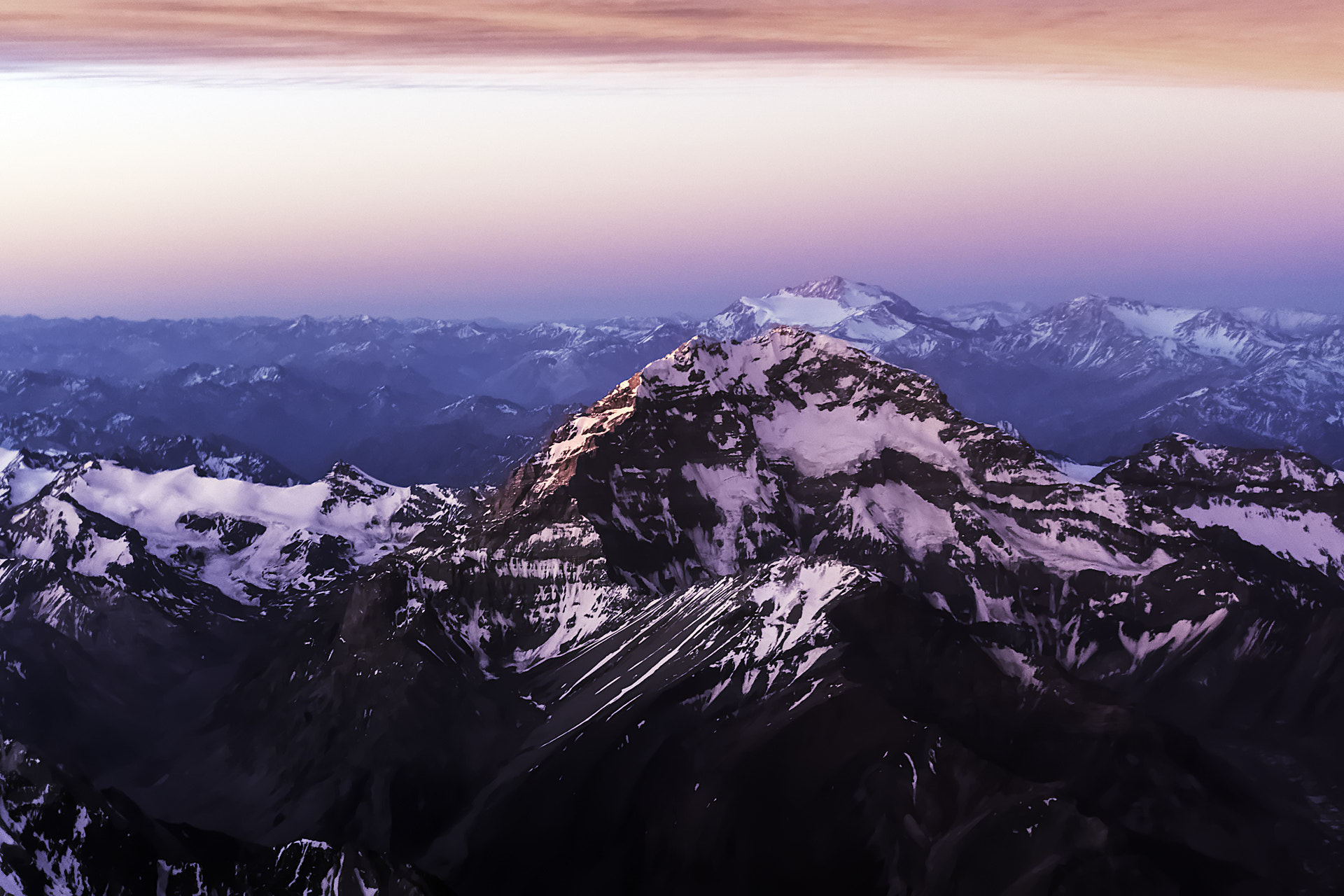 Nikon D500 sample photo. Crossing the andes at dusk photography