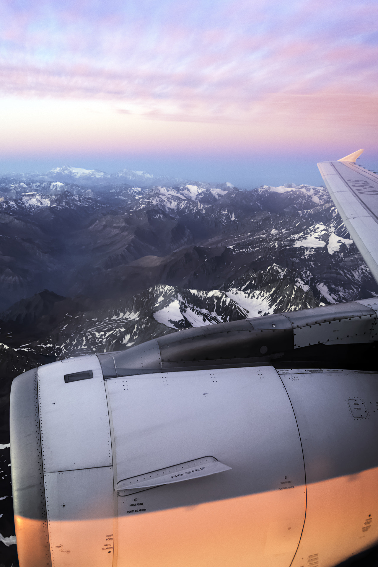 Nikon D500 sample photo. Crossing the andes at dusk photography