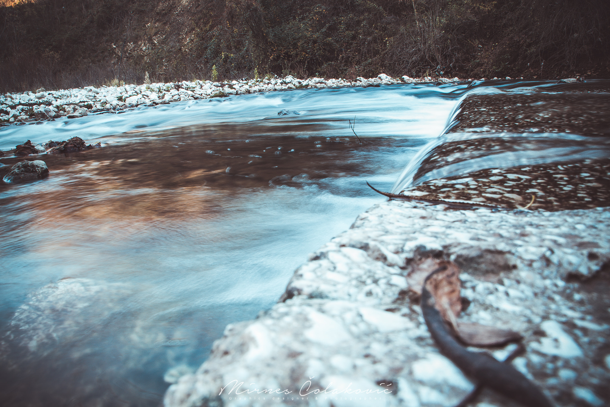 Canon EOS 50D sample photo. Cold river miljacka photography