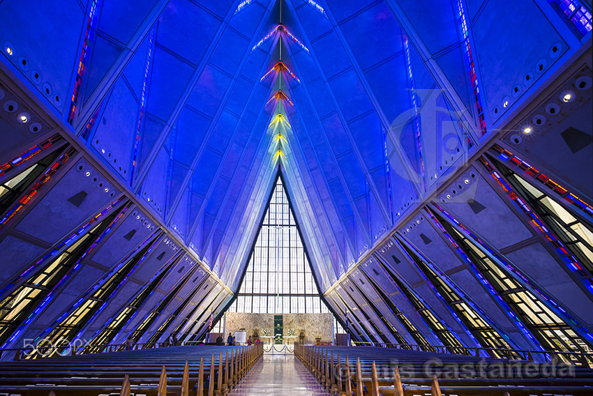 Leica Super-Elmar-M 18mm F3.8 ASPH sample photo. The cadet chapel. u.s.air force academy. colorado springs. color photography