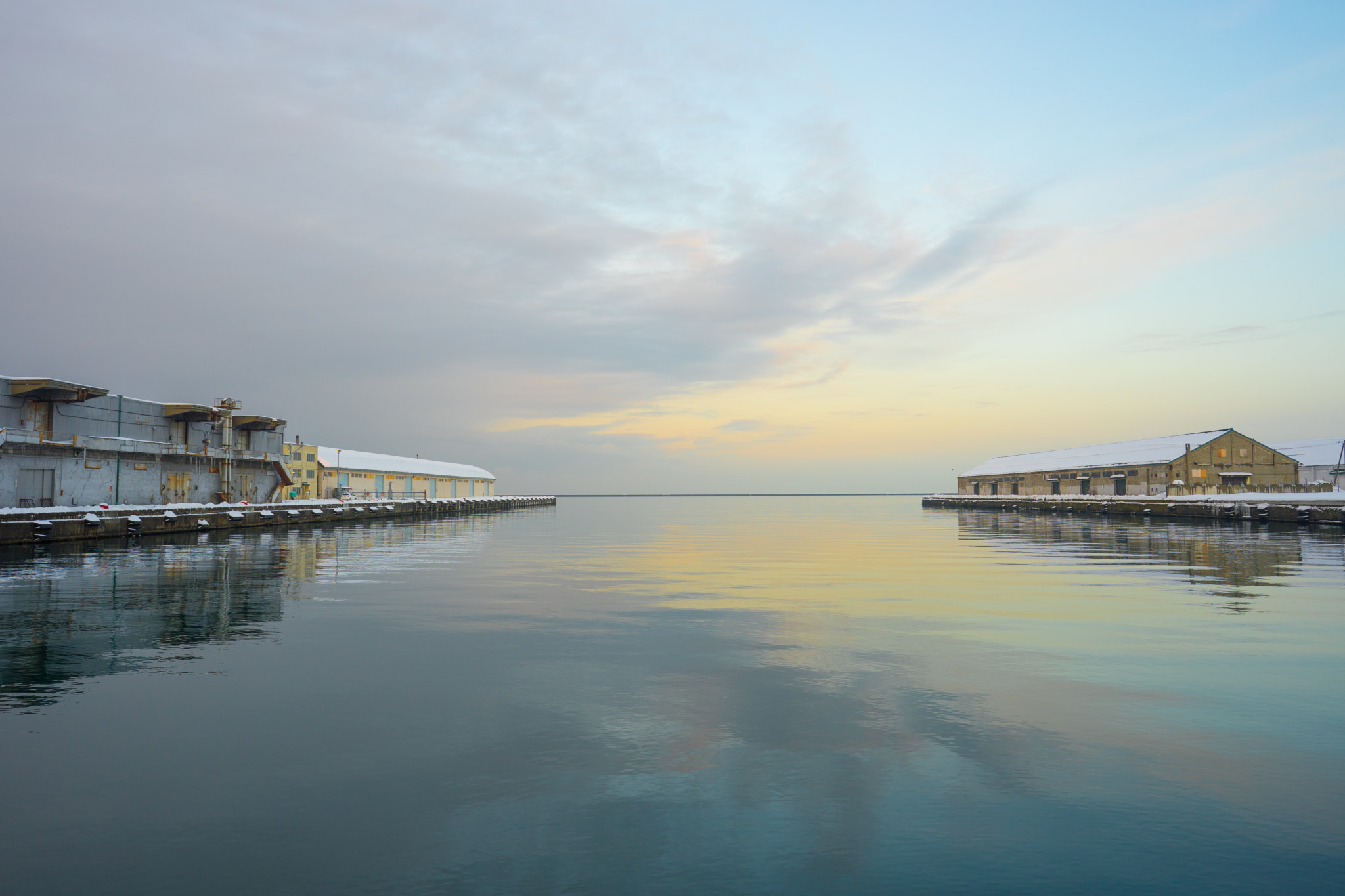 Sony a7 II sample photo. Otaru harbor photography