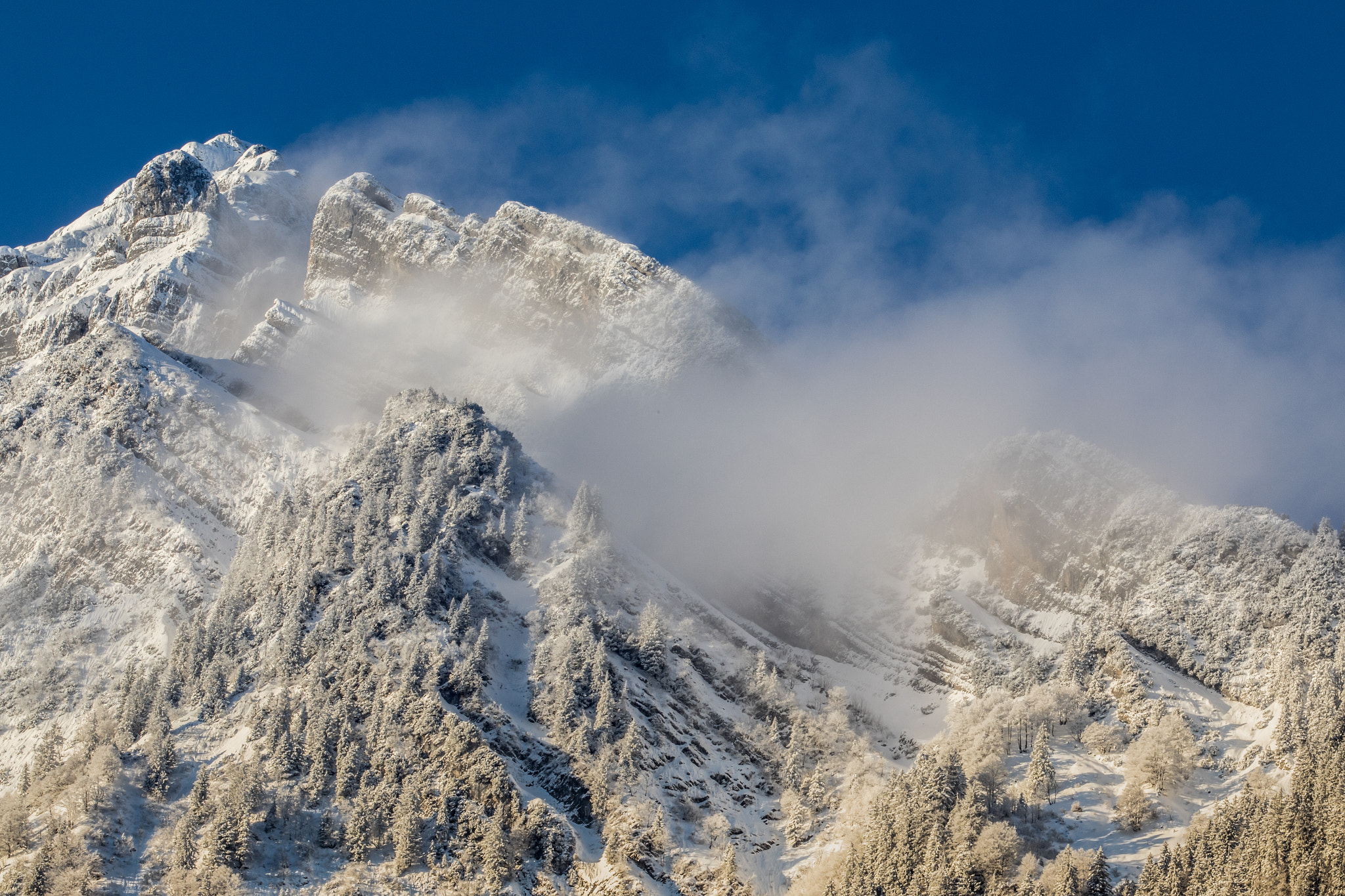 Canon EF 70-200mm F2.8L IS II USM sample photo. Alpine winter i photography