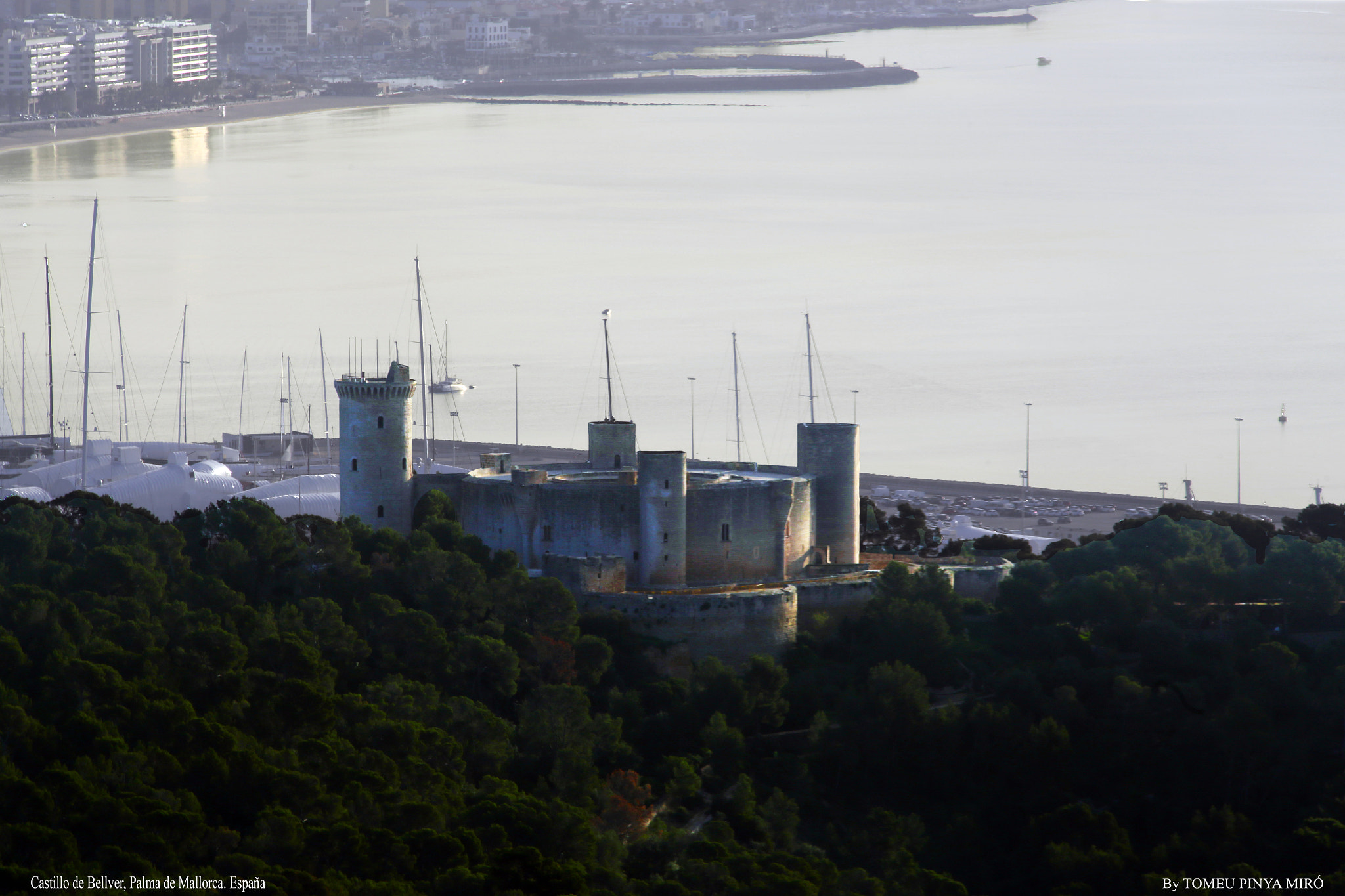 Canon EOS 6D + Tamron SP AF 70-200mm F2.8 Di LD (IF) MACRO sample photo. Castillo de bellver, palma de mallorca, españa. photography