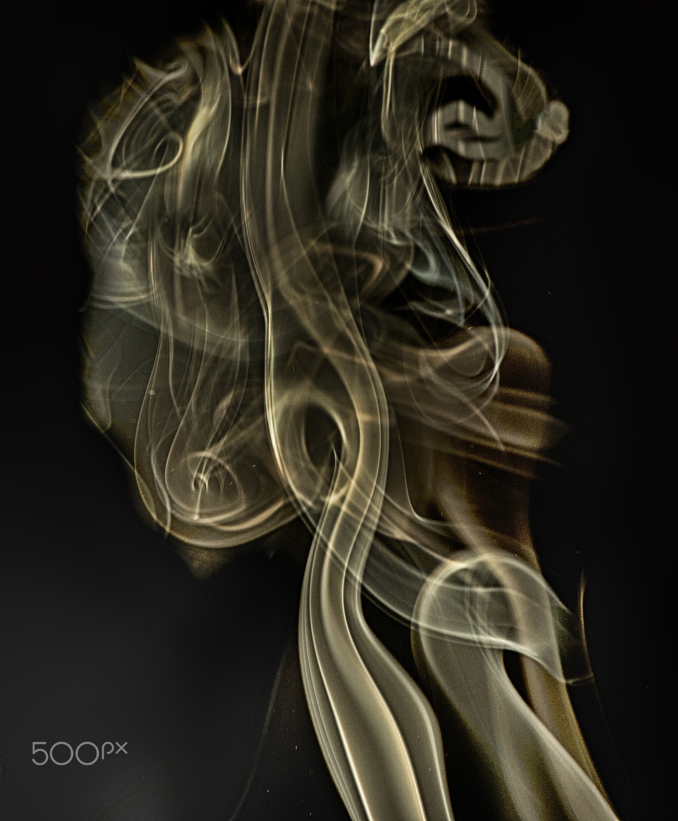 Canon EF 75-300mm f/4-5.6 USM sample photo. Smoke portrait photography