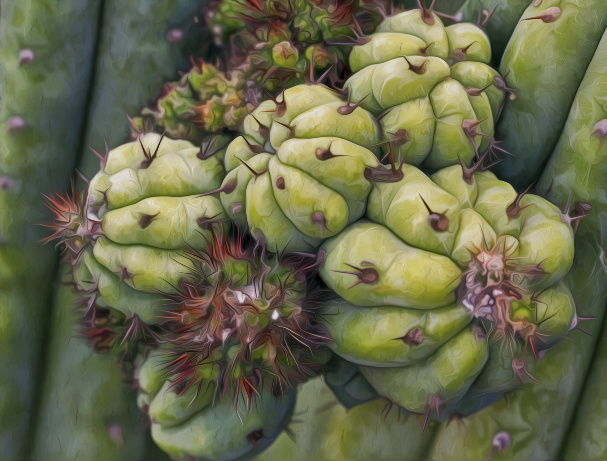 Sigma 150mm f/2.8 EX DG OS HSM APO Macro sample photo. Cactus details 1 photography