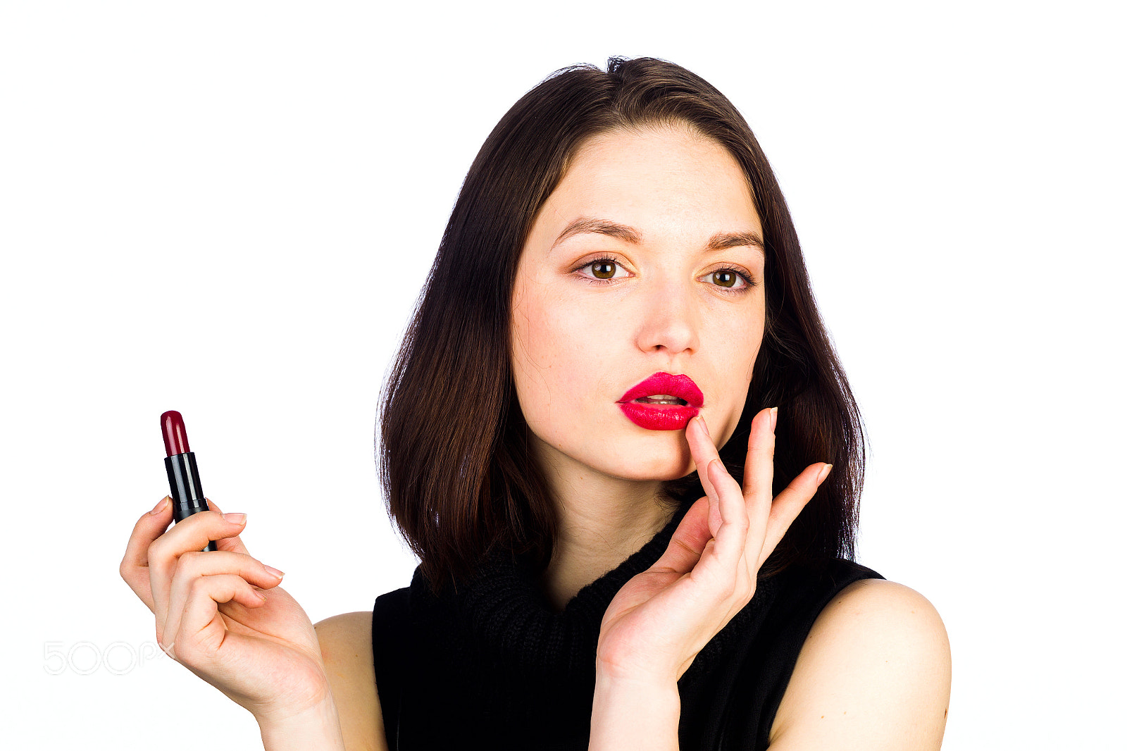 Canon EOS-1D Mark IV sample photo. Young girl makes a make-up photography