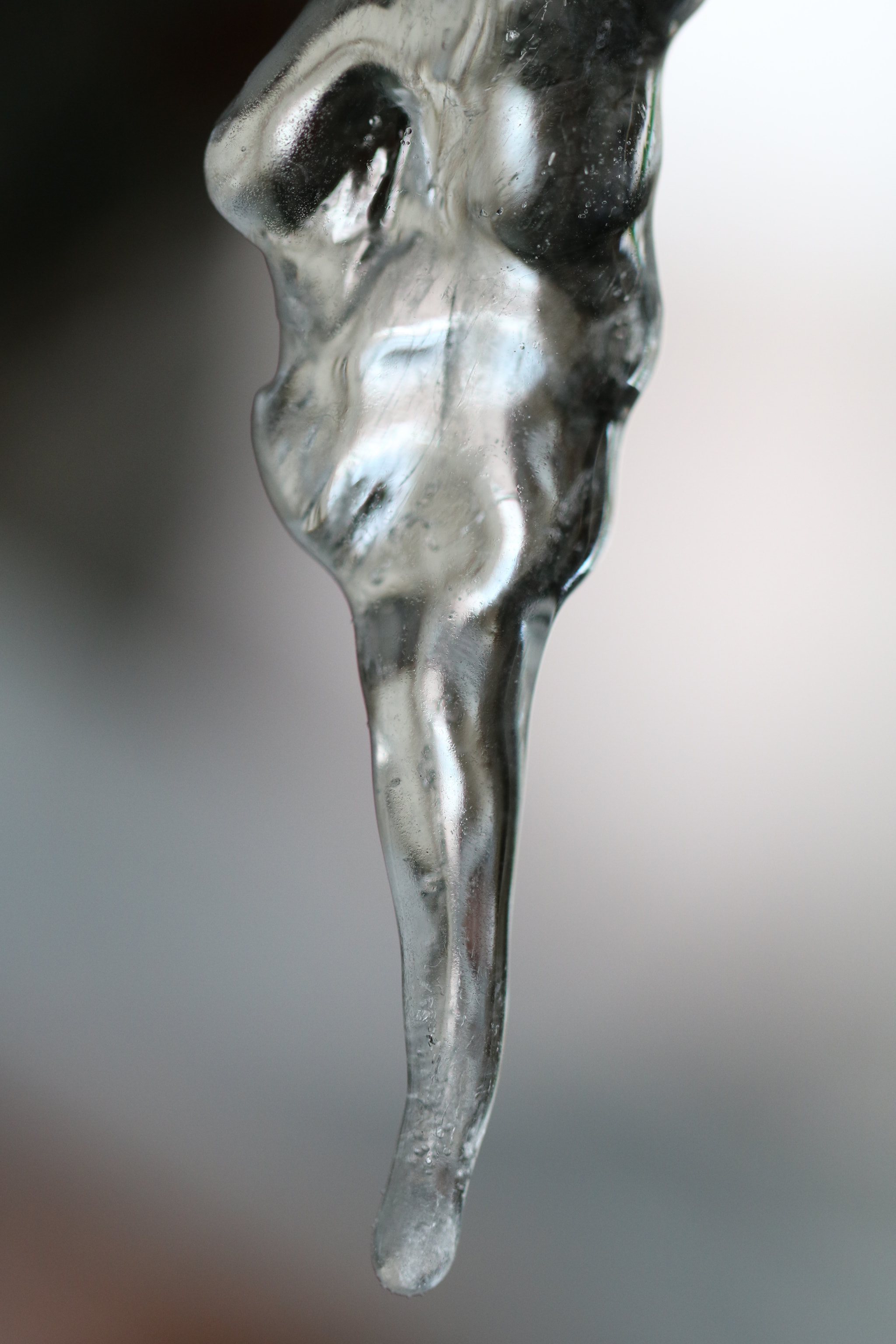 Canon EF 100mm F2.8L Macro IS USM sample photo. First icicle of the season photography