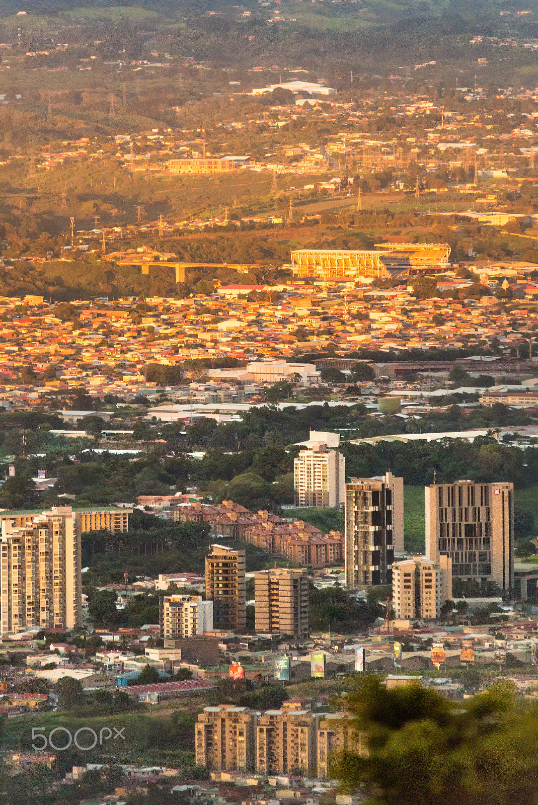 Sigma 150-500mm F5-6.3 DG OS HSM sample photo. Sunset on the city photography
