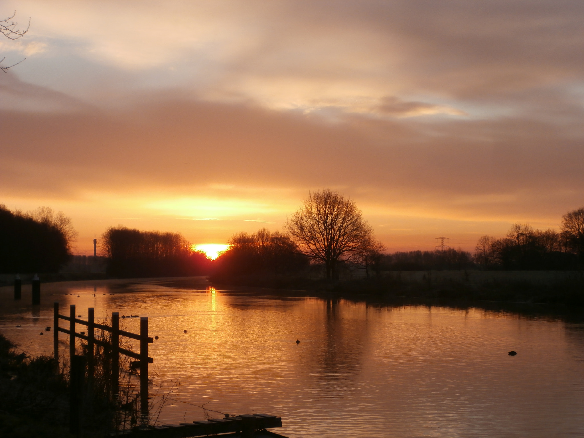 Olympus VR340,D750 sample photo. River oude ijssel. photography