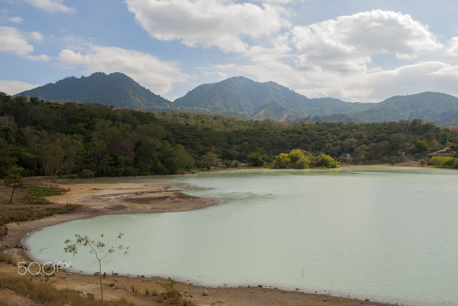 Nikon D200 sample photo. Tecuamburro volcano - volcanic crater lagoon photography