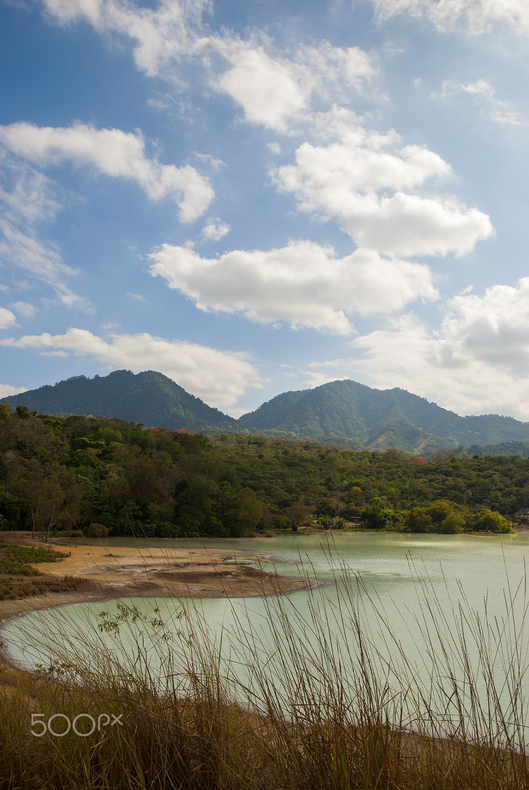 Nikon D200 sample photo. Tecuamburro volcano - volcanic crater lagoon photography