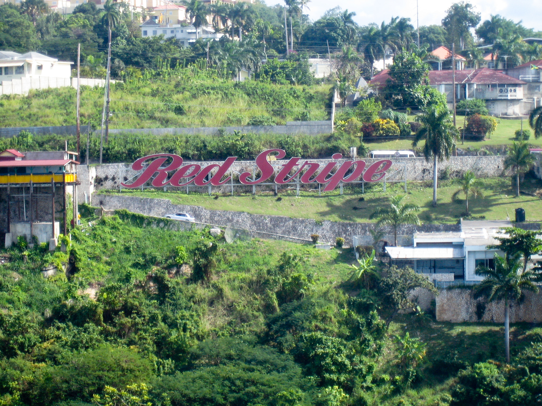 Canon POWERSHOT SD300 sample photo. Old red stripe sign near mbj photography