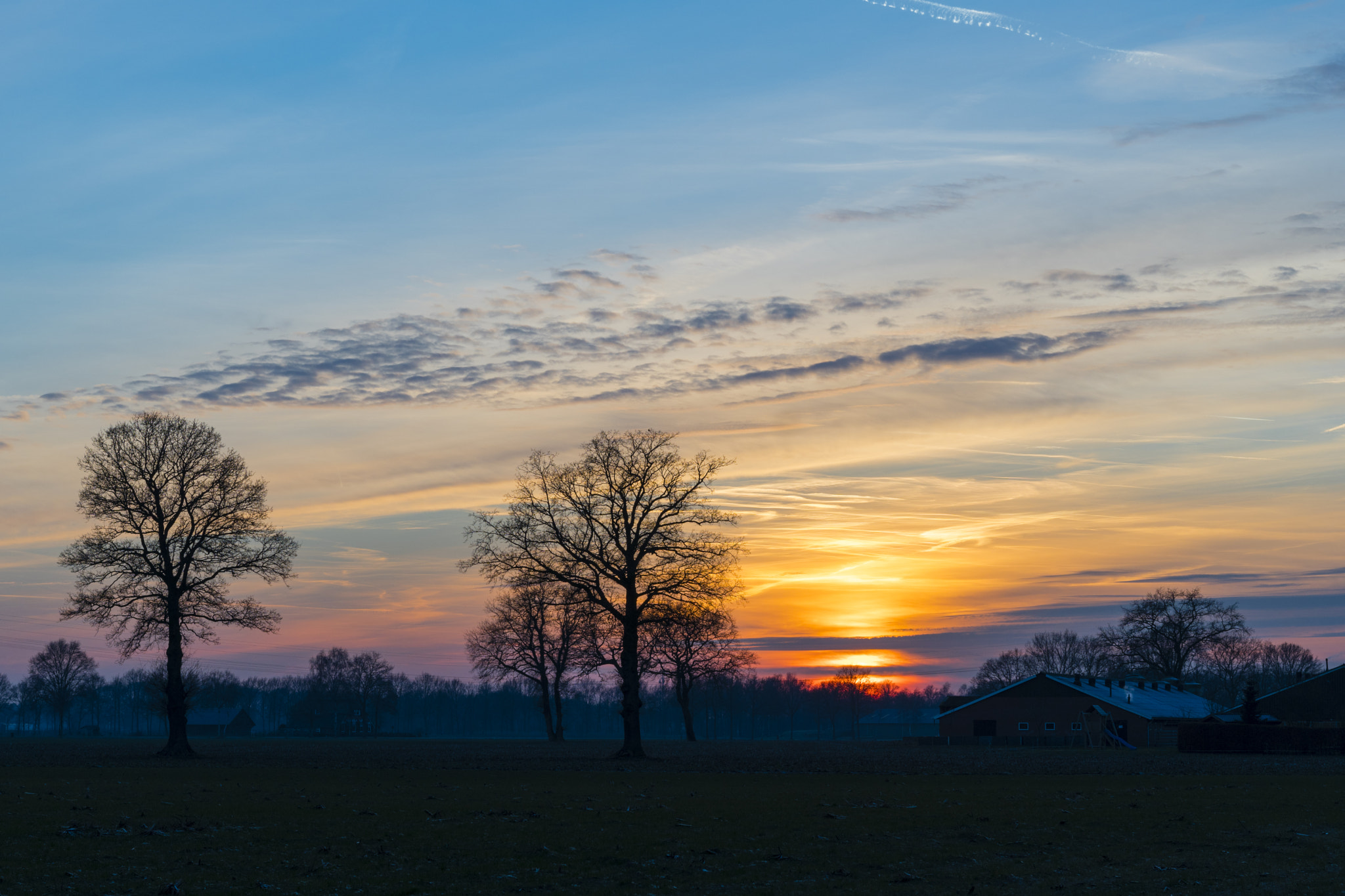 Sony a6300 + Sony Sonnar T* FE 55mm F1.8 ZA sample photo. Sunset 2 of 2, russendijk, holten, the netherlands photography