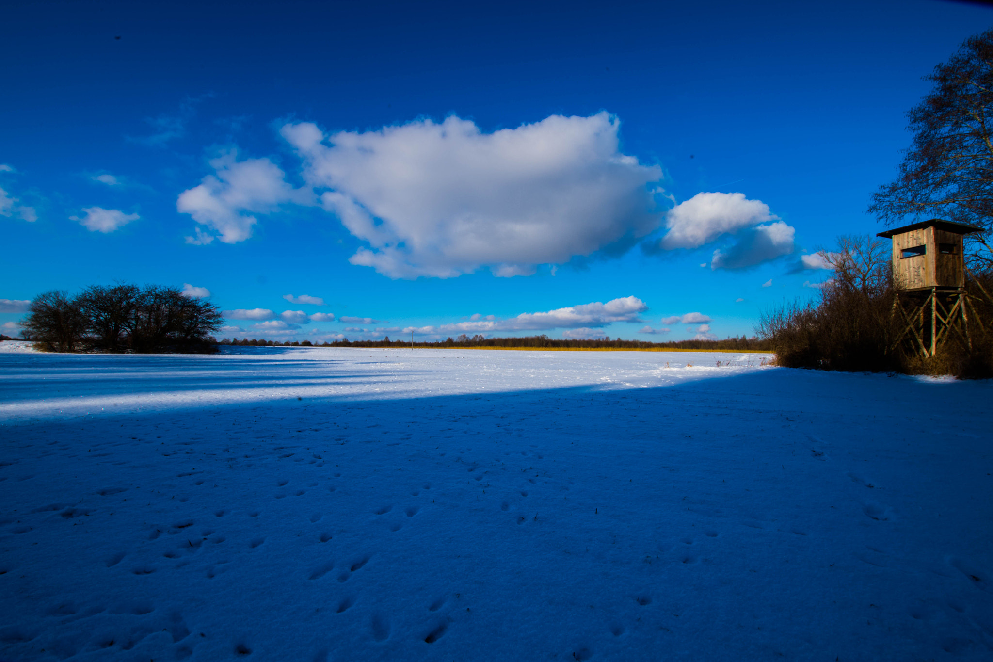 Pentax K-S1 sample photo. Clouds in winter photography