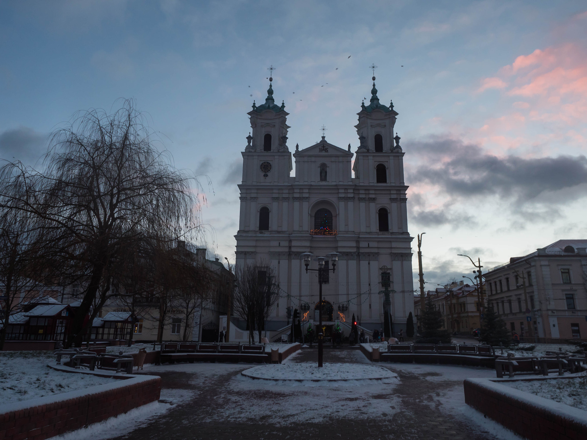 Panasonic Lumix DMC-GH4 + Olympus M.Zuiko Digital ED 12-40mm F2.8 Pro sample photo. Jesuit cathedral of hrodna photography