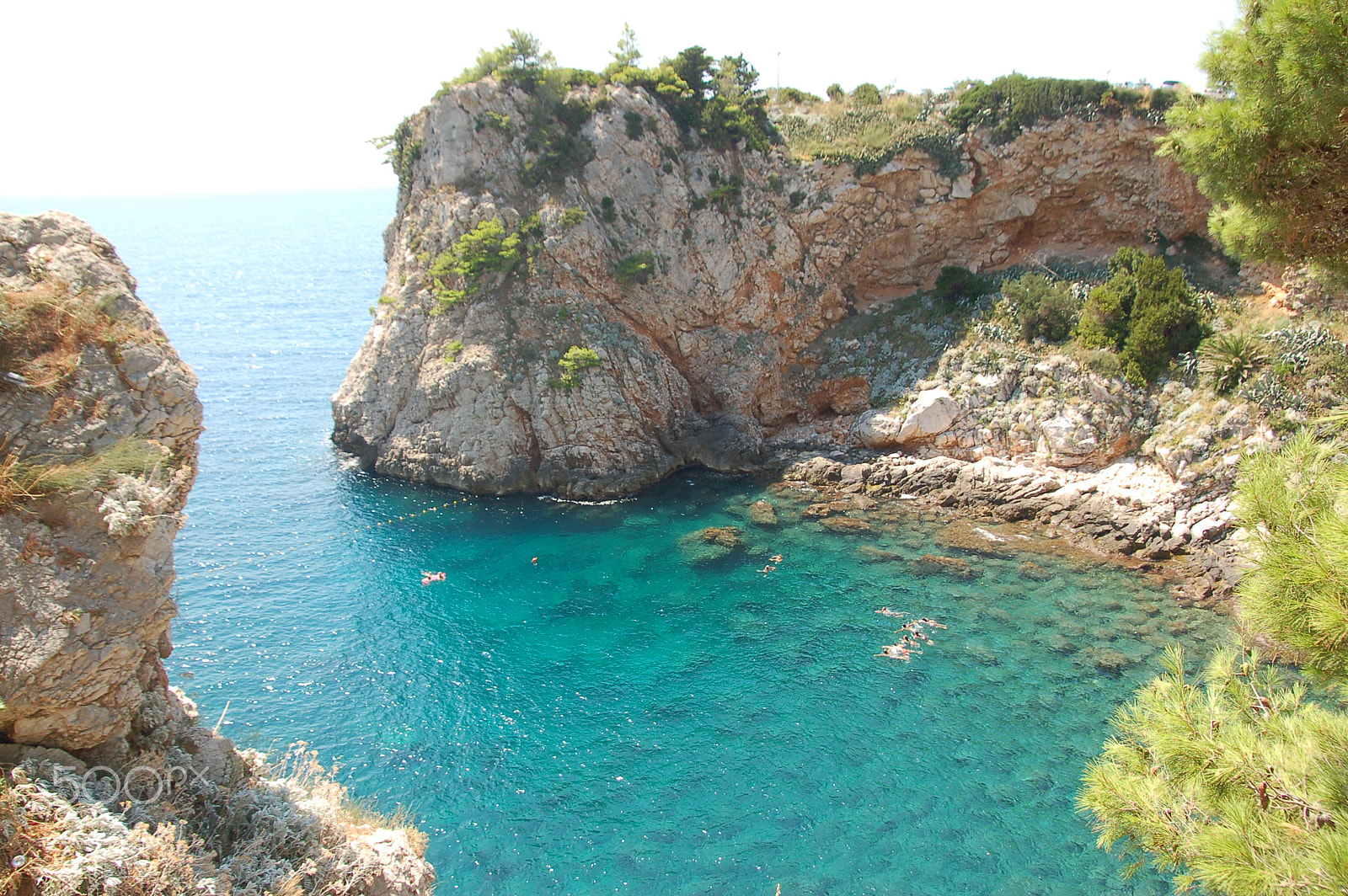 Nikon D50 sample photo. Hidden blue lagoon, dubrovnik photography