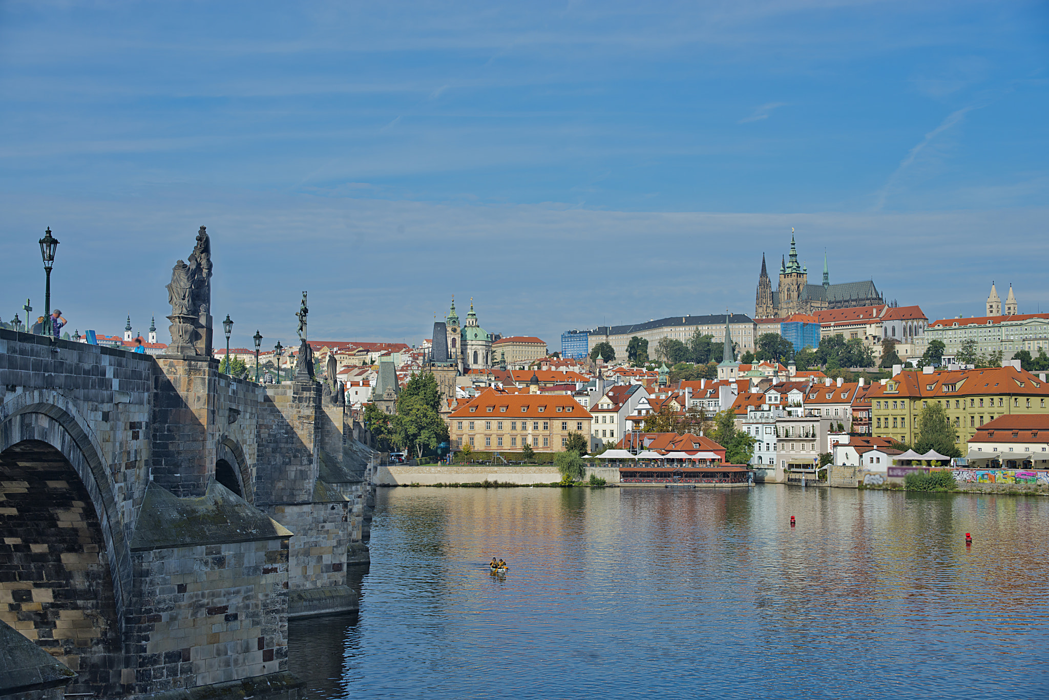 AF Zoom-Nikkor 35-105mm f/3.5-4.5D sample photo. Charles bridge and old city, praga photography