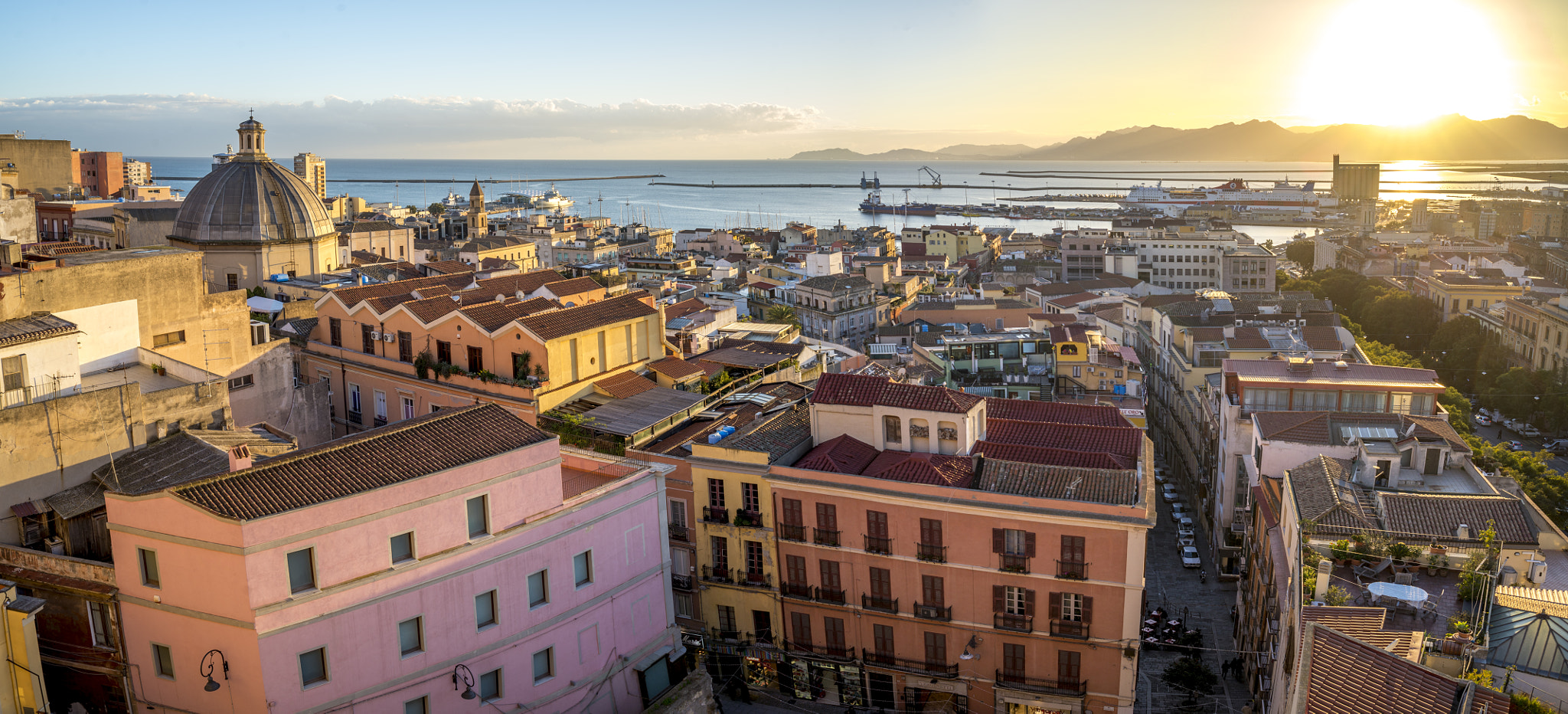 Nikon D610 + AF Zoom-Nikkor 28-80mm f/3.3-5.6G sample photo. Panoramic view of cagliari photography