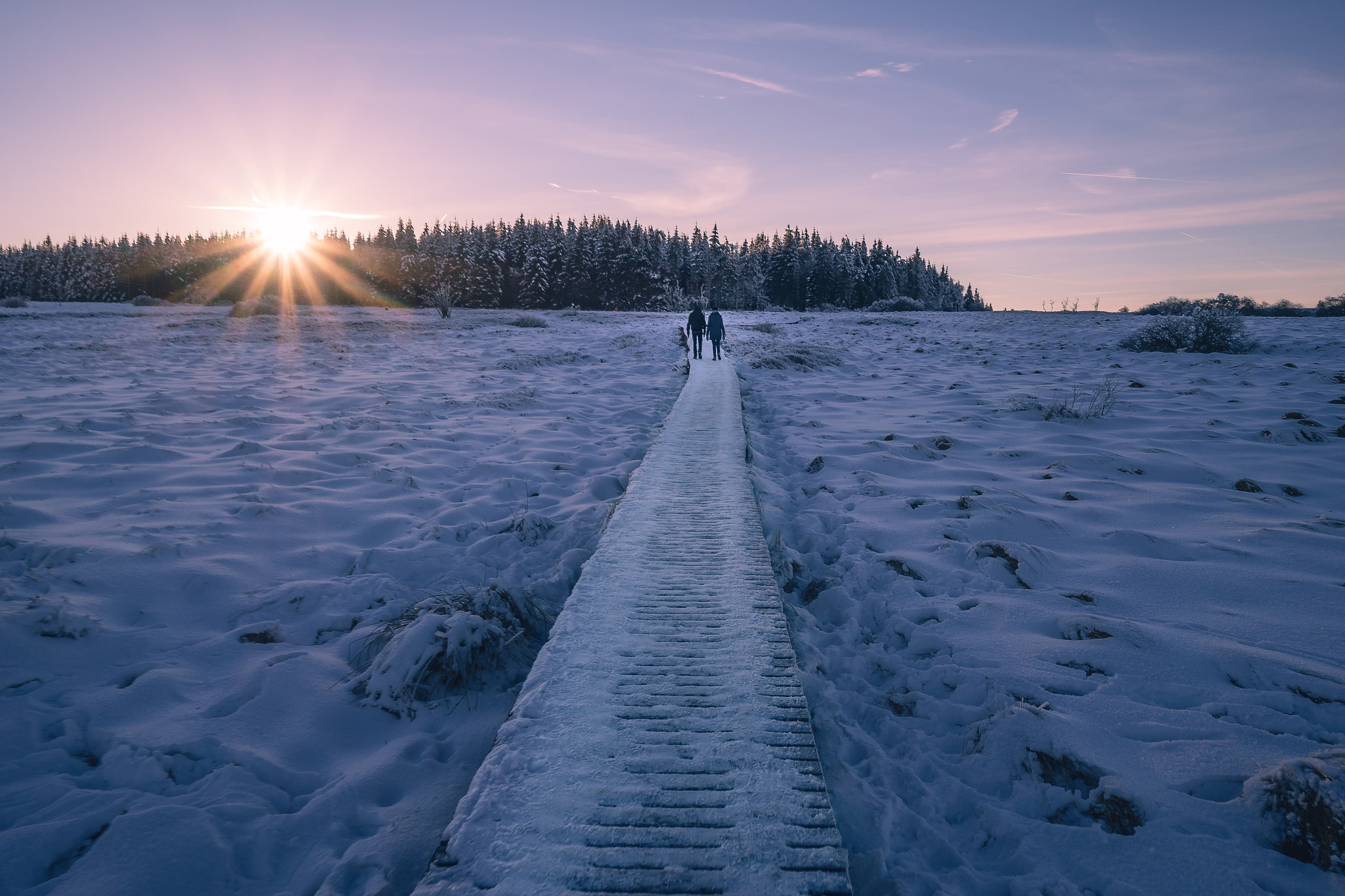 Sony a7 II + Sony E 10-18mm F4 OSS sample photo. Sunset walkway photography