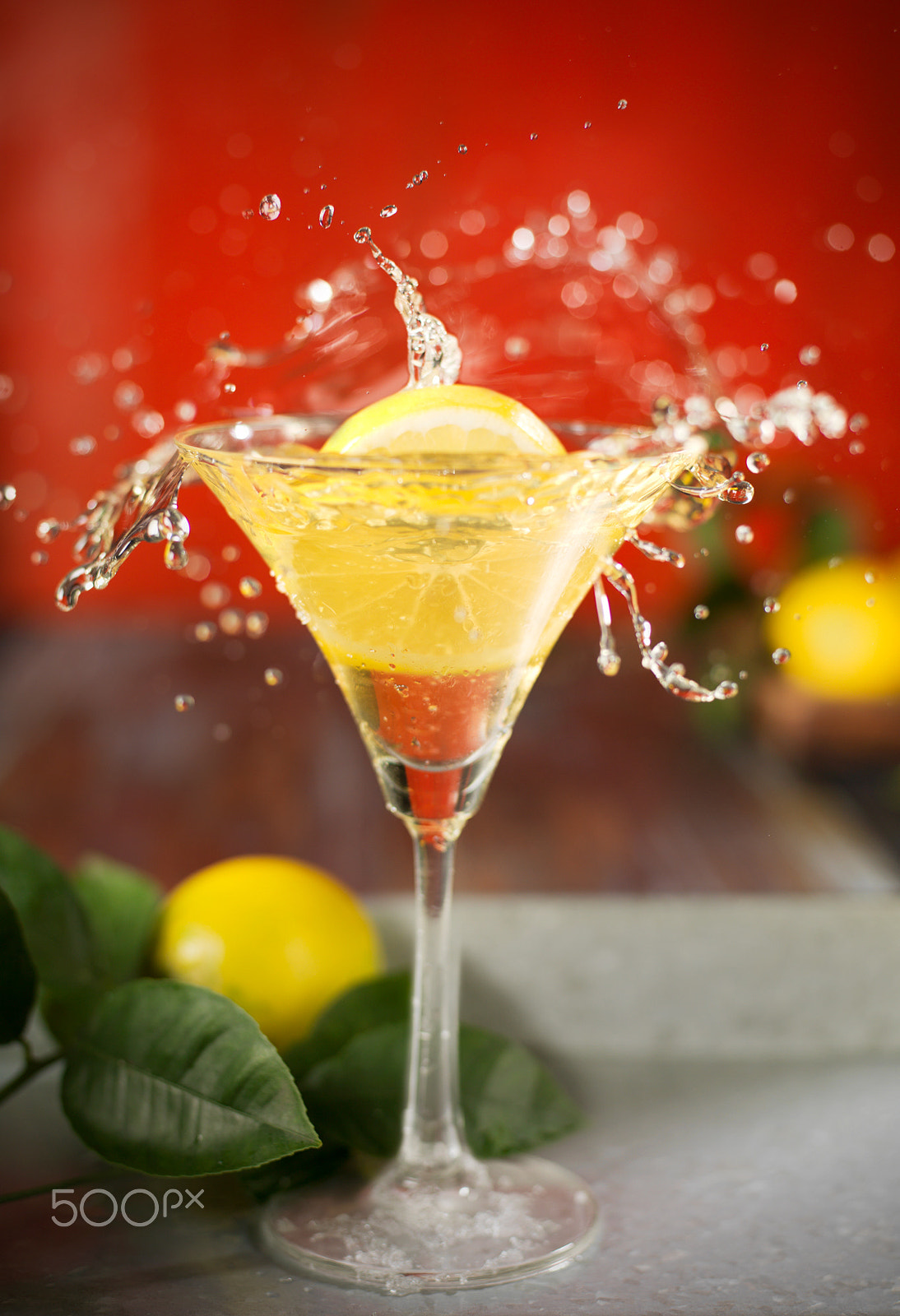 Hasselblad H3D sample photo. Limoncello martini photography