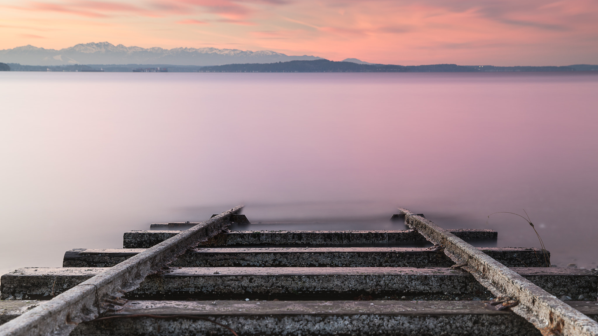 Sony a7R II + Sony DT 50mm F1.8 SAM sample photo. Submerged tracks at sunset photography