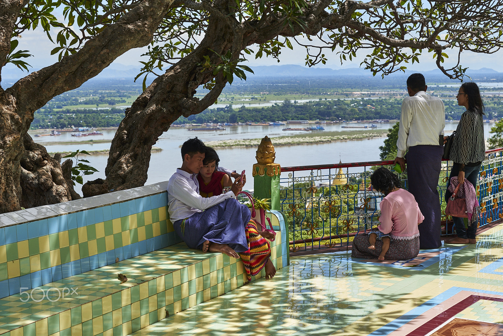 Nikon AF-S Nikkor 70-200mm F4G ED VR sample photo. View of ayeryarwady near mandalay photography