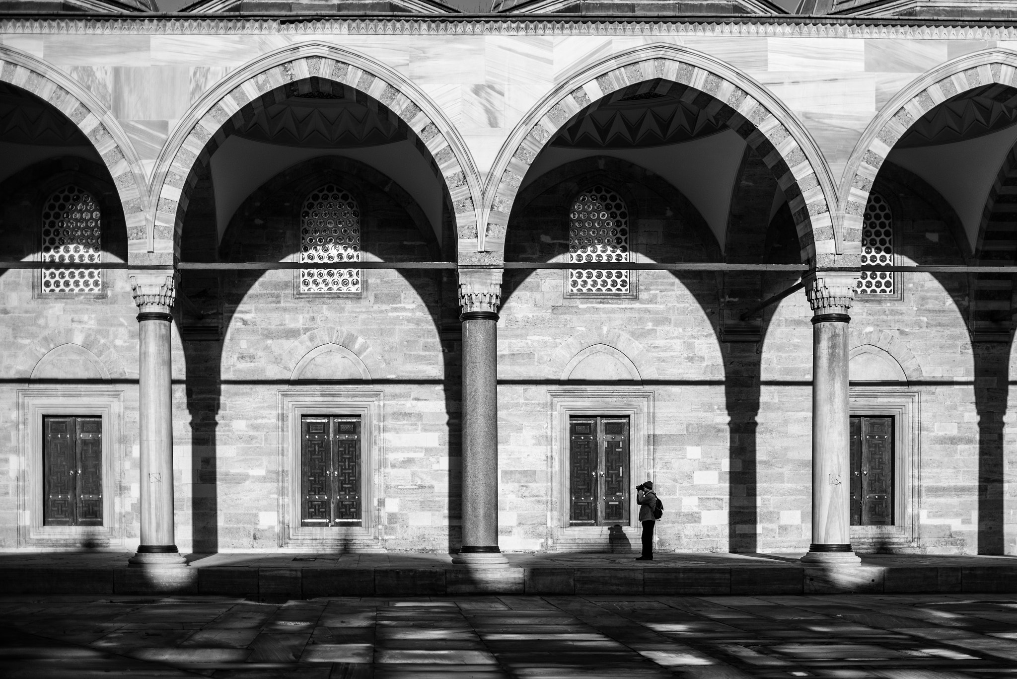 Nikon D750 + Nikon AF-S DX Nikkor 35mm F1.8G sample photo. One lonely man / good for scale photography
