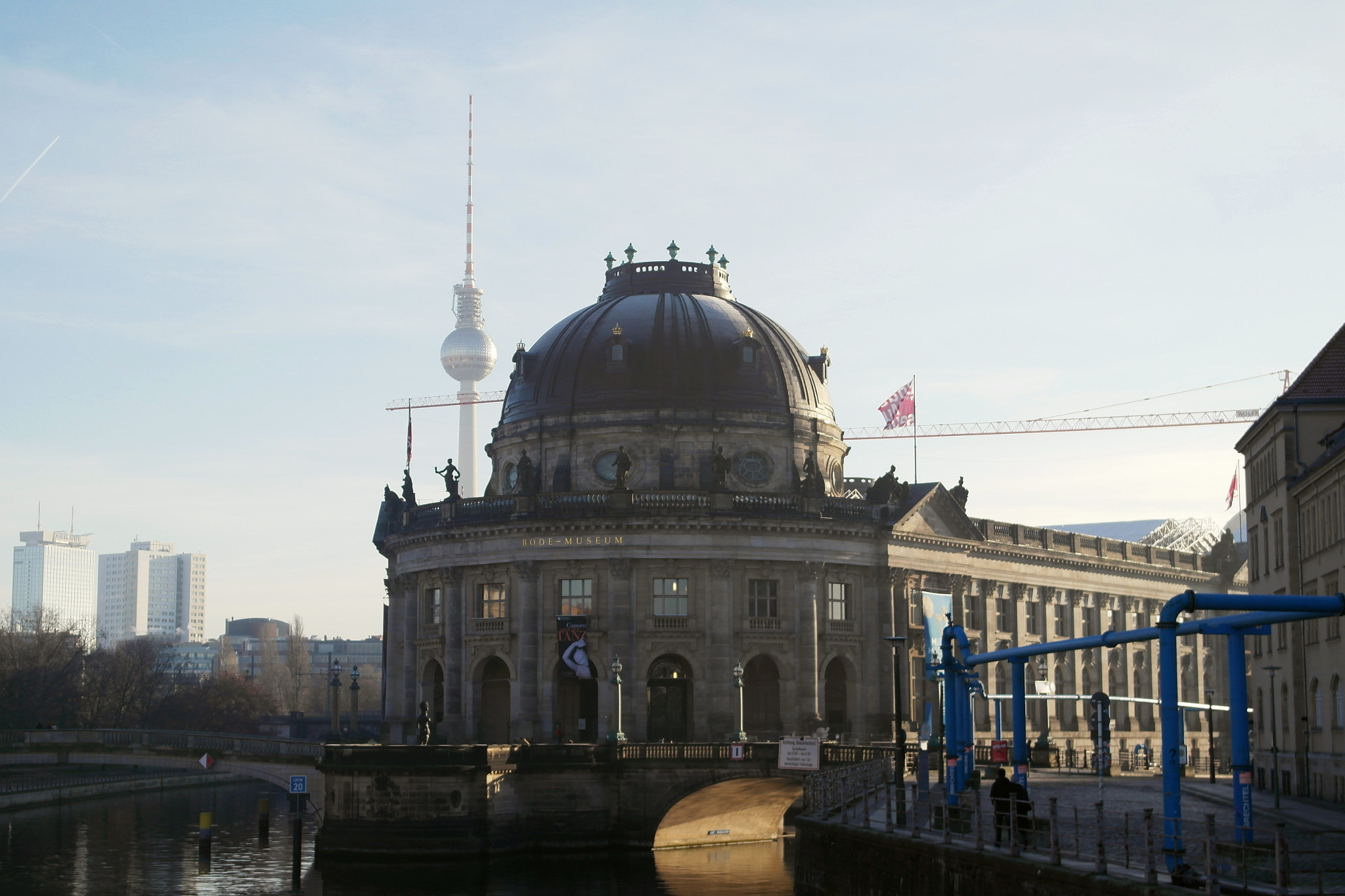 Samsung NX200 sample photo. Bode museum and television tower photography
