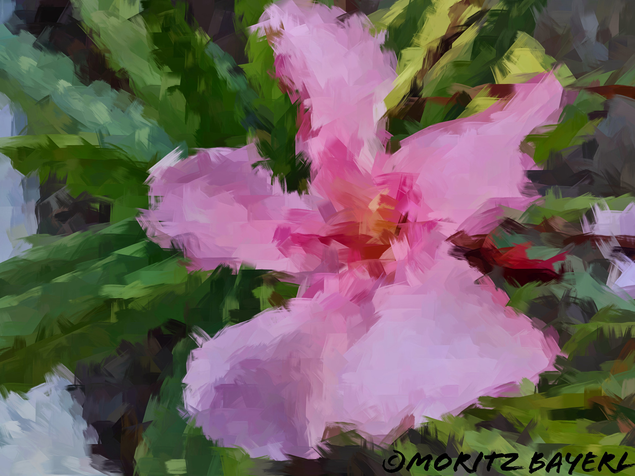 LG Optimus 4X HD sample photo. Painted in rose photography
