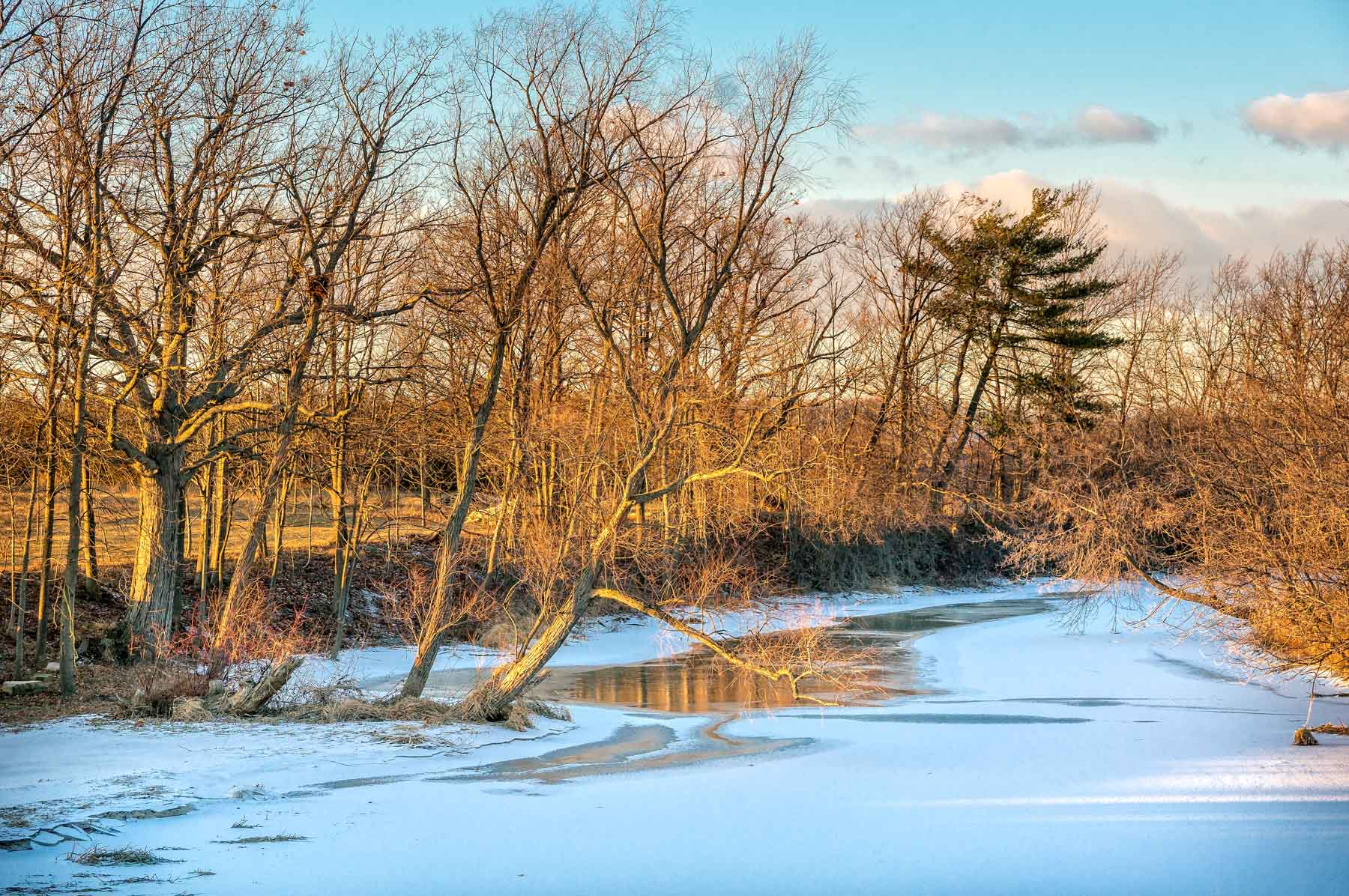 Sony Alpha NEX-5T sample photo. Evening over 40th mile creek photography