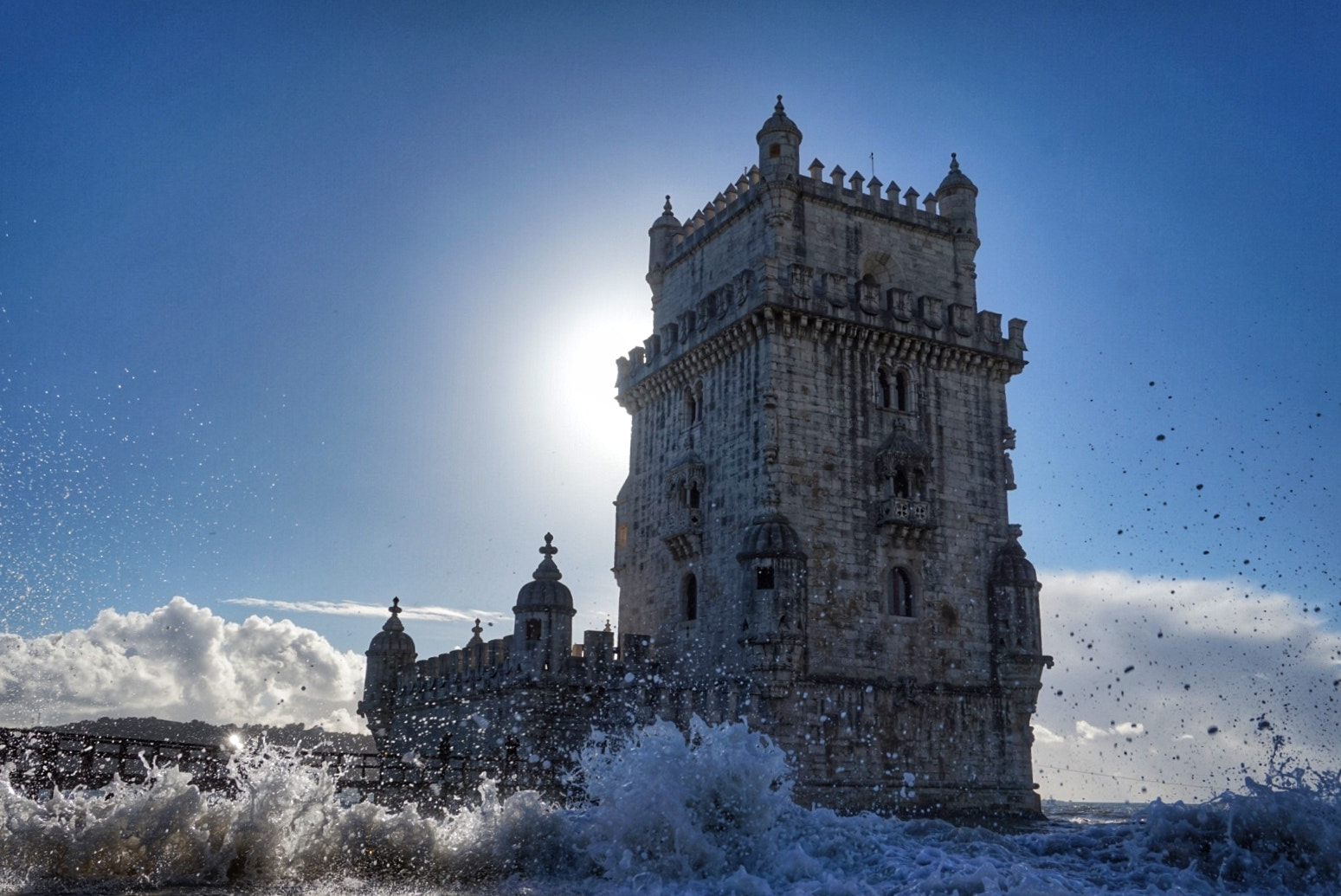 Sony Alpha QX1 + Sony E 18-50mm F4-5.6 sample photo. Belem lisbon spain tower, surrounded by the sea, t ... photography