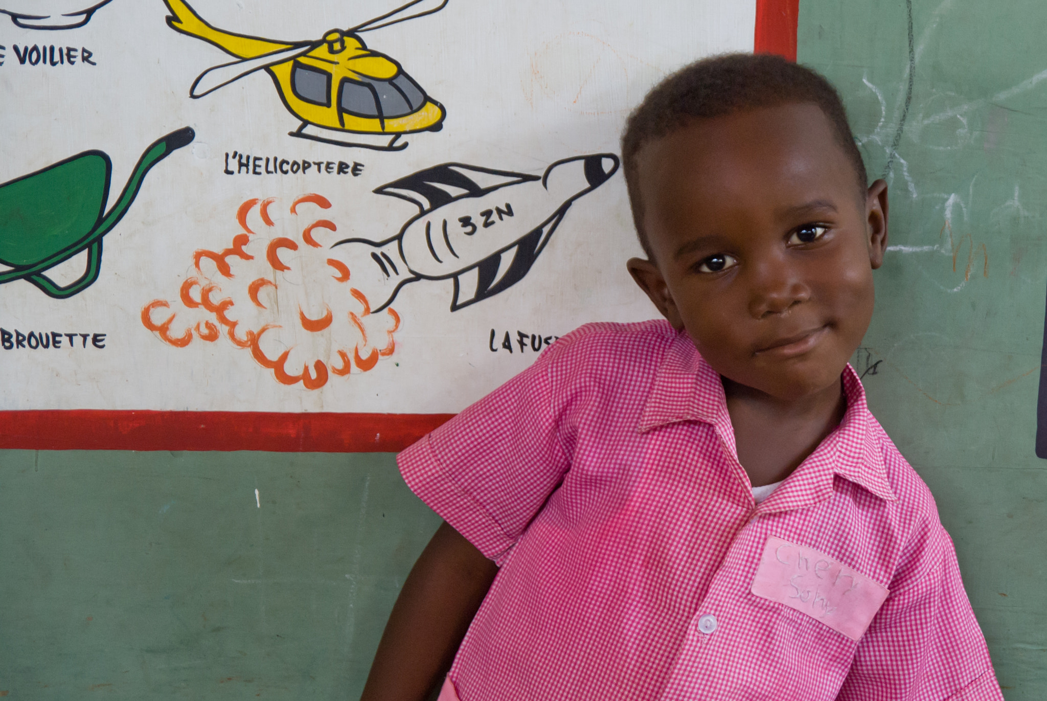 Sony Alpha DSLR-A300 sample photo. Haitian school boy photography