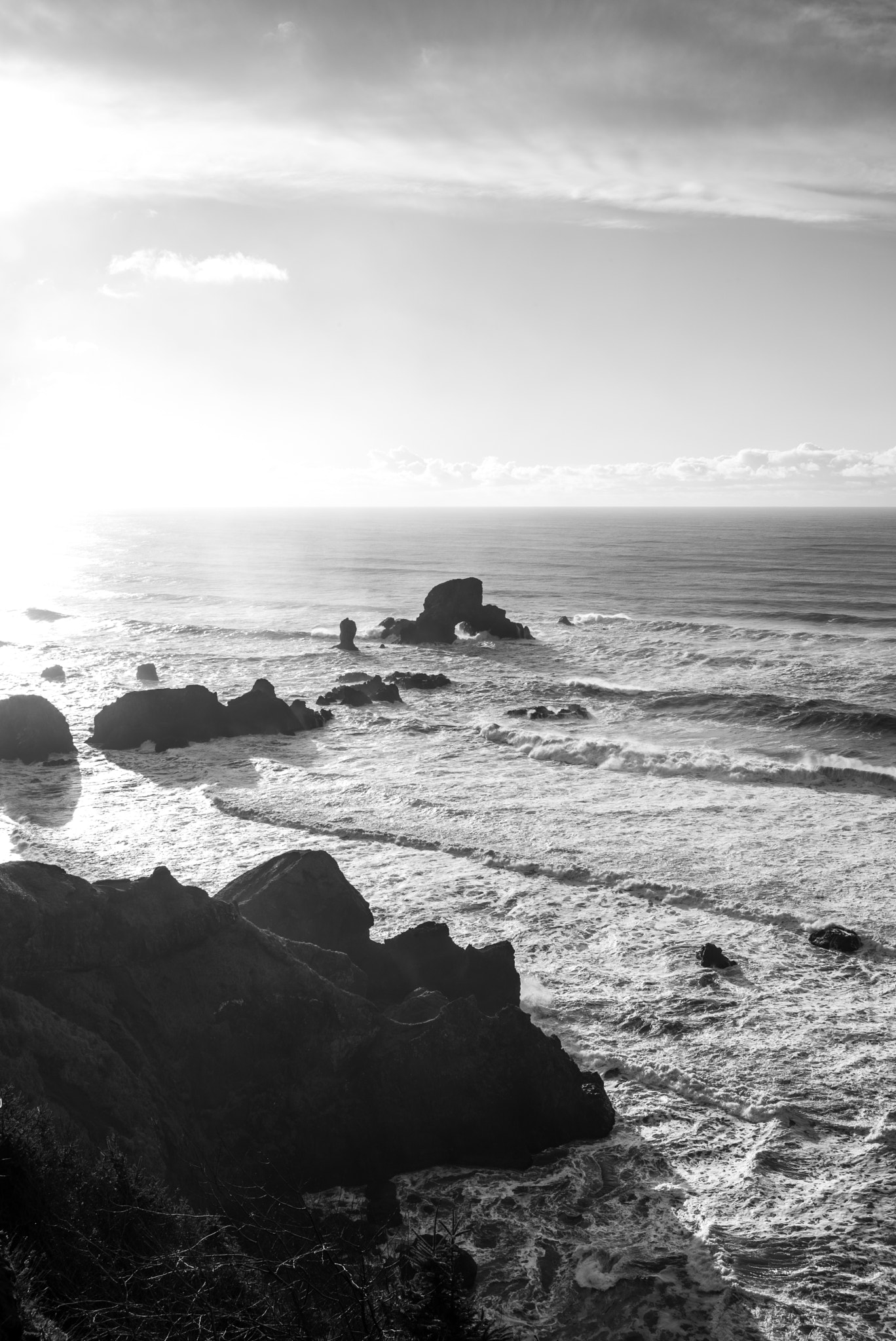 Summicron-M 1:2/35 ASPH. sample photo. Oregon coast monochrome photography