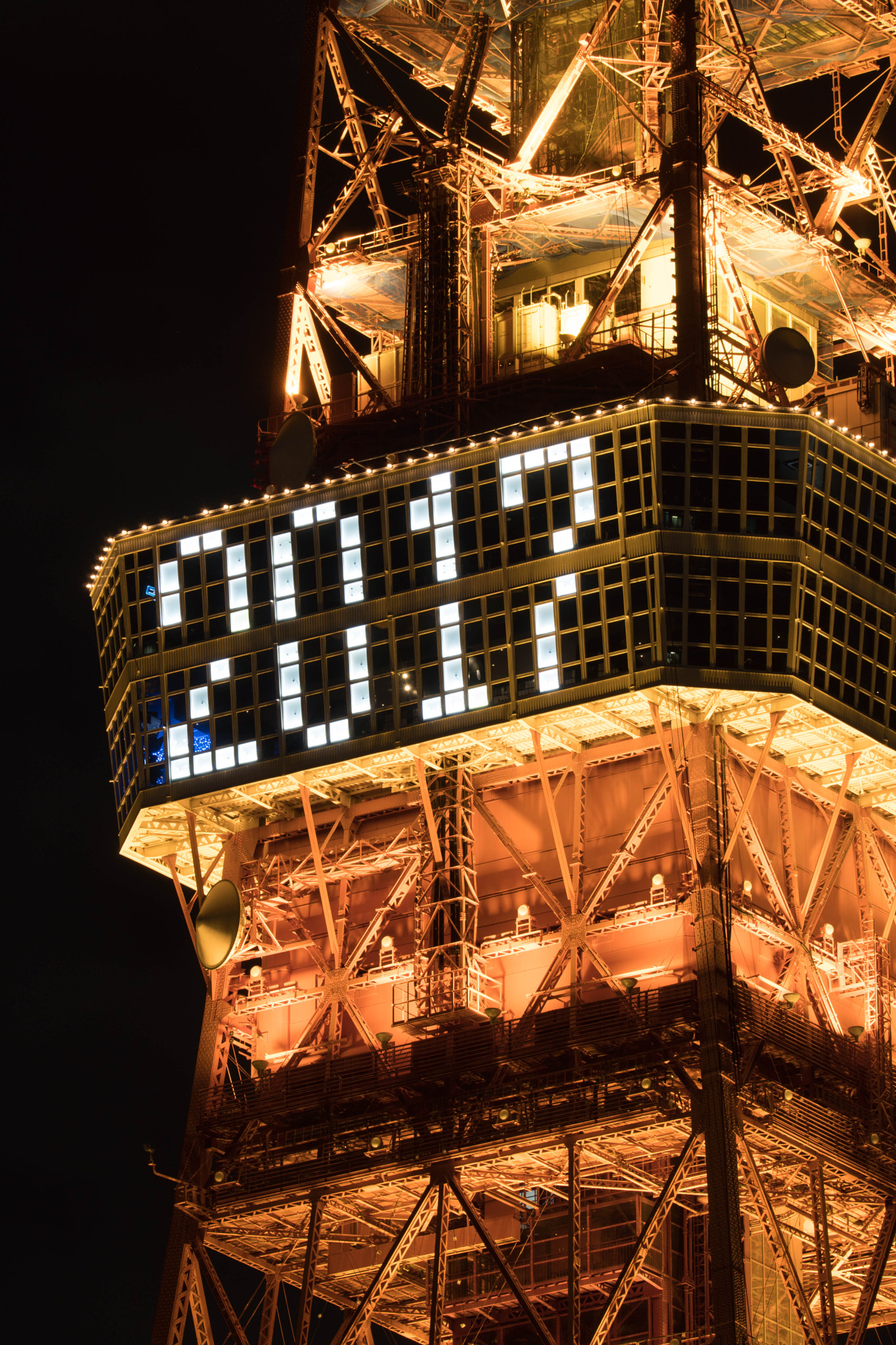 Sony a6300 + Sony FE 70-200mm F4 G OSS sample photo. Tokyo tower 2017 photography