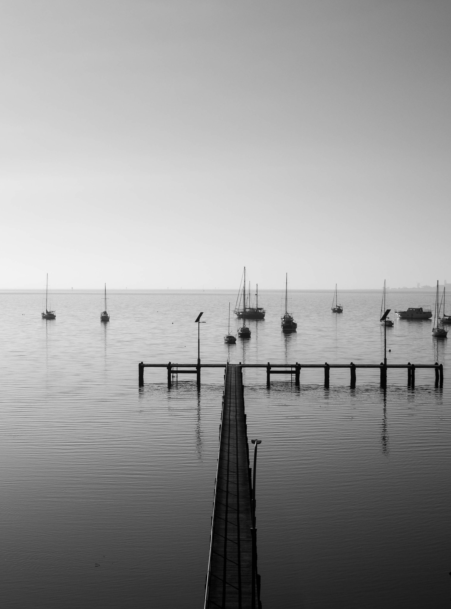 Olympus OM-D E-M5 + Sigma 30mm F2.8 EX DN sample photo. Docking pier, geelong photography