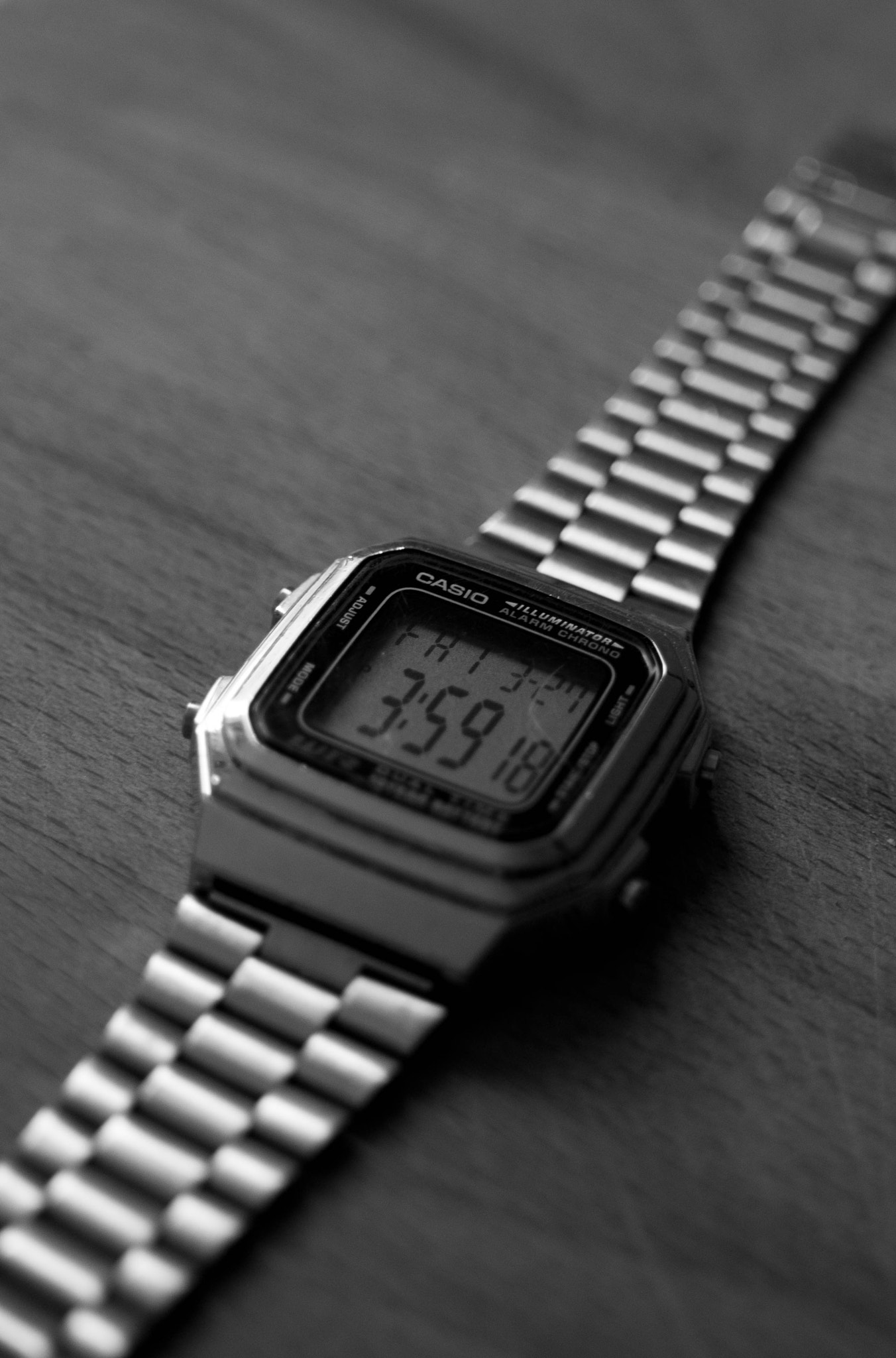 Olympus OM-D E-M5 sample photo. Casio a178w digital watch photography